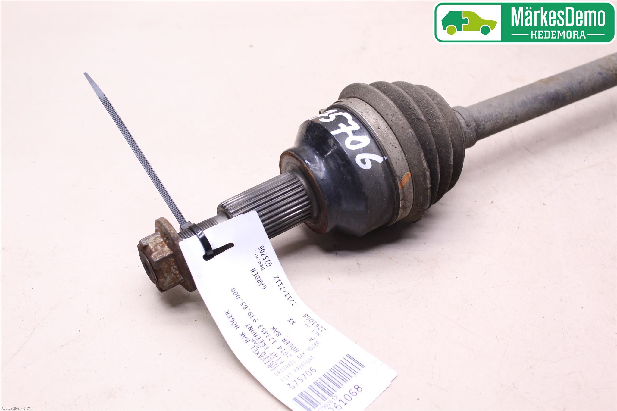 Fiat FREEMONT Drivaxel Bak Höger