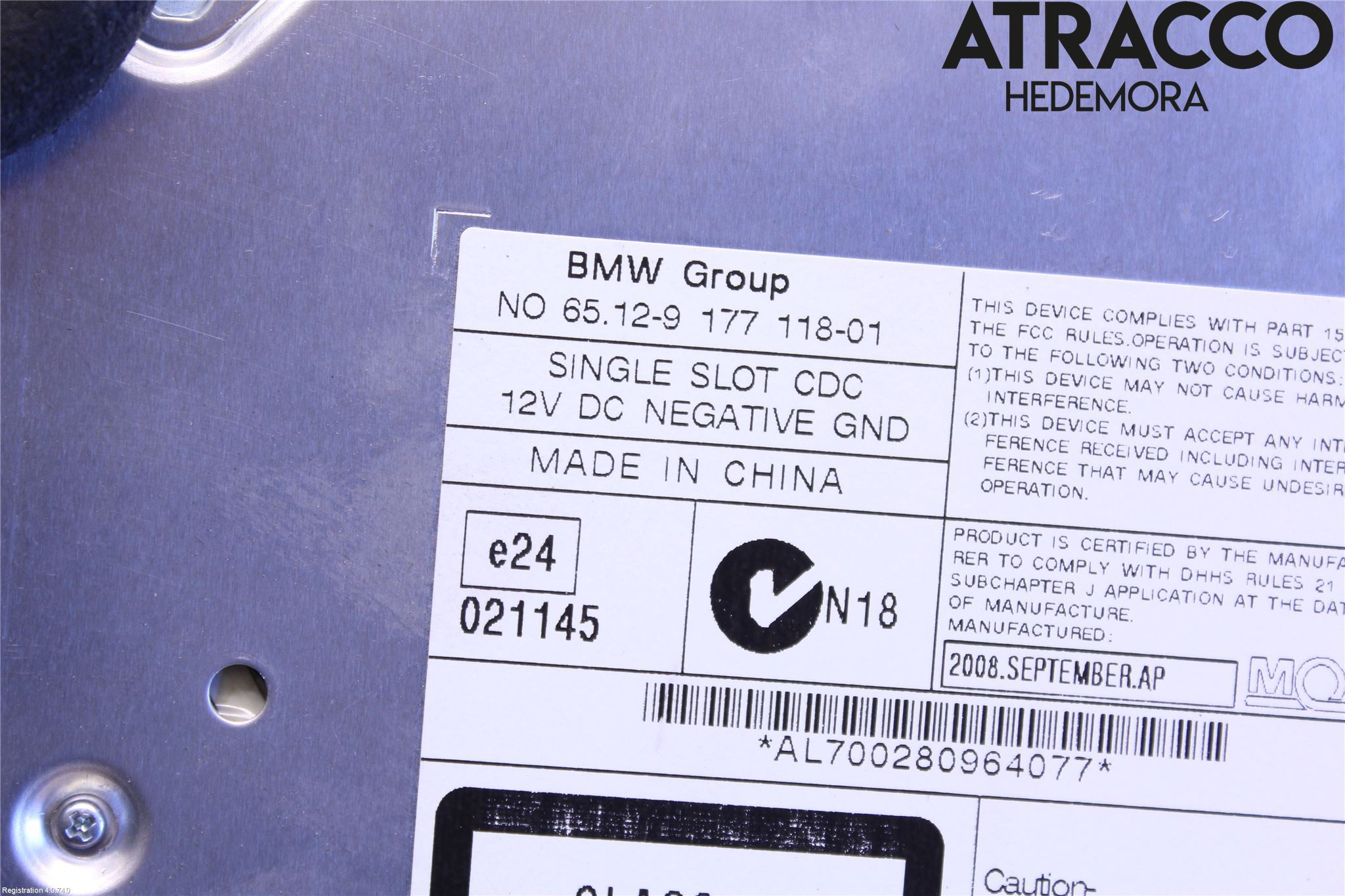 BMW X6 E71/E72   08-14 Cd Radio - Multimediapanel