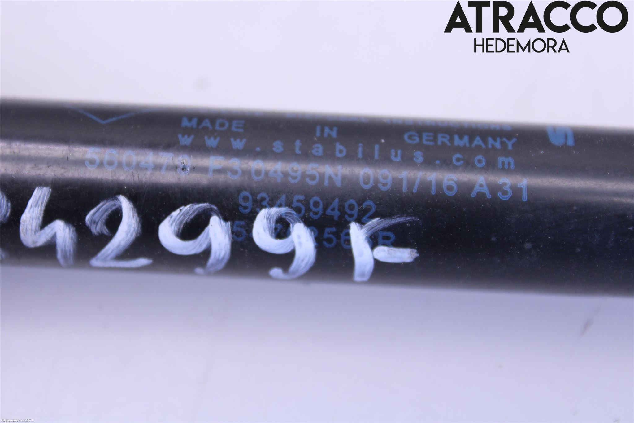 Renault TRAFIC/E-TECH 15- Gasfjäder Motorhuv