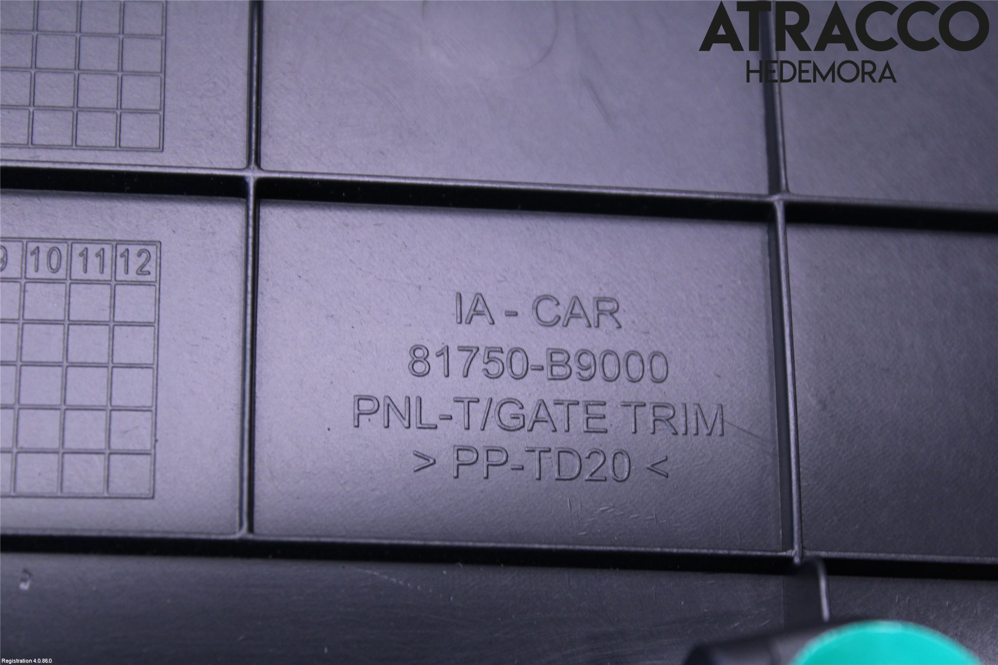 Hyundai i10 BA 14-16 Inredning Bakluckeklädsel