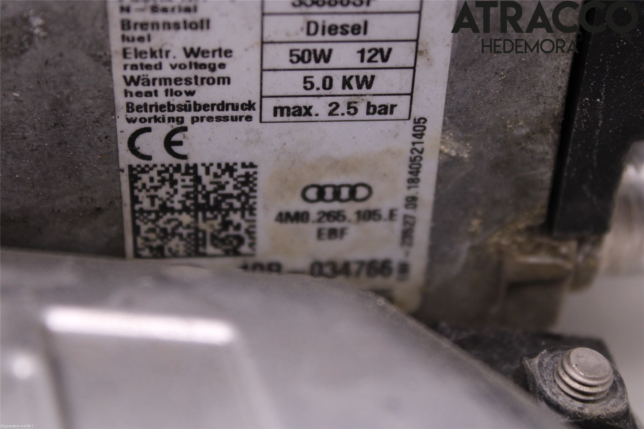 Audi A6 F2/C8 19- Dieselvärmare
