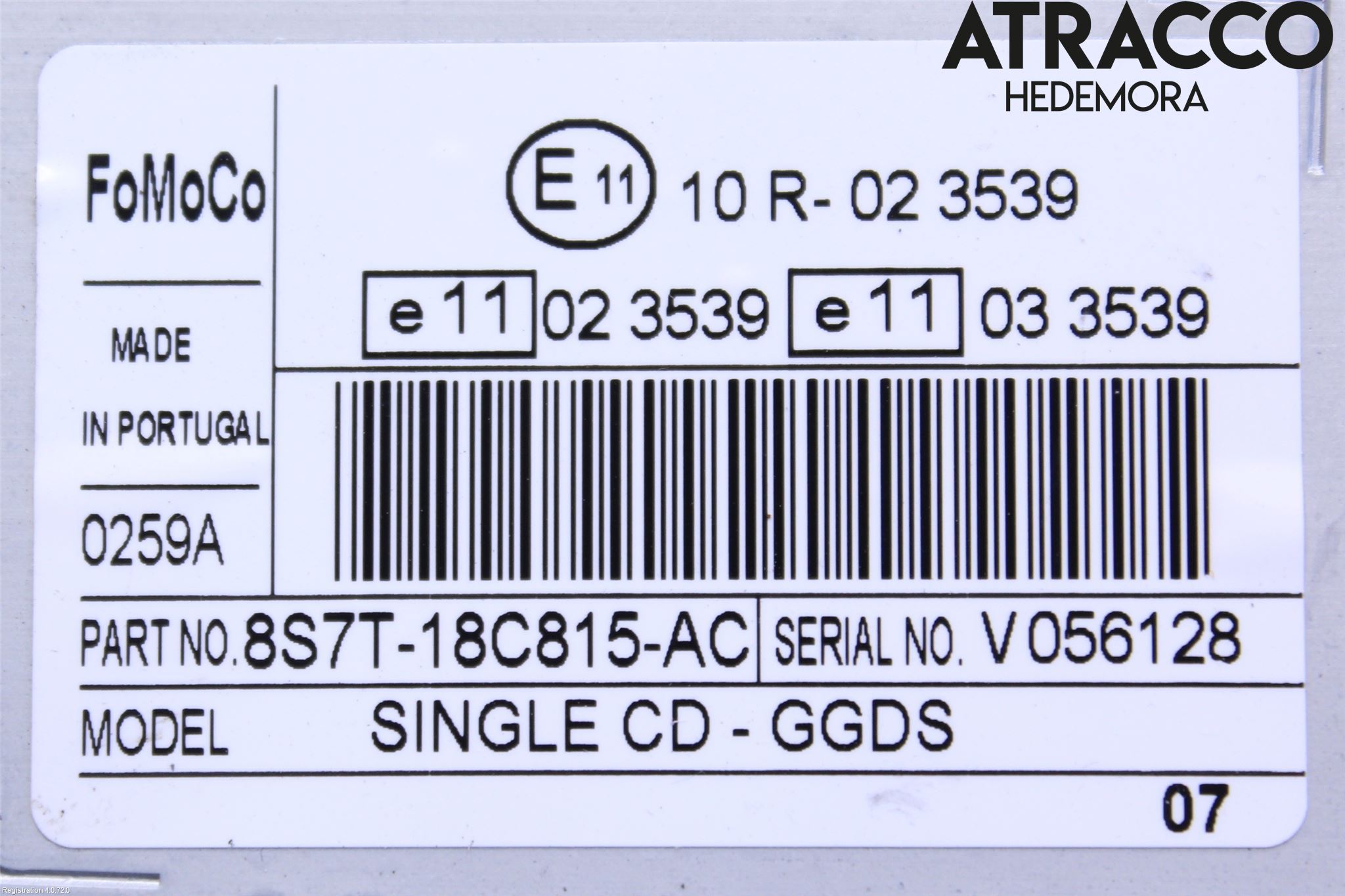 Ford S-MAX 06-15 Cd Radio - Multimediapanel