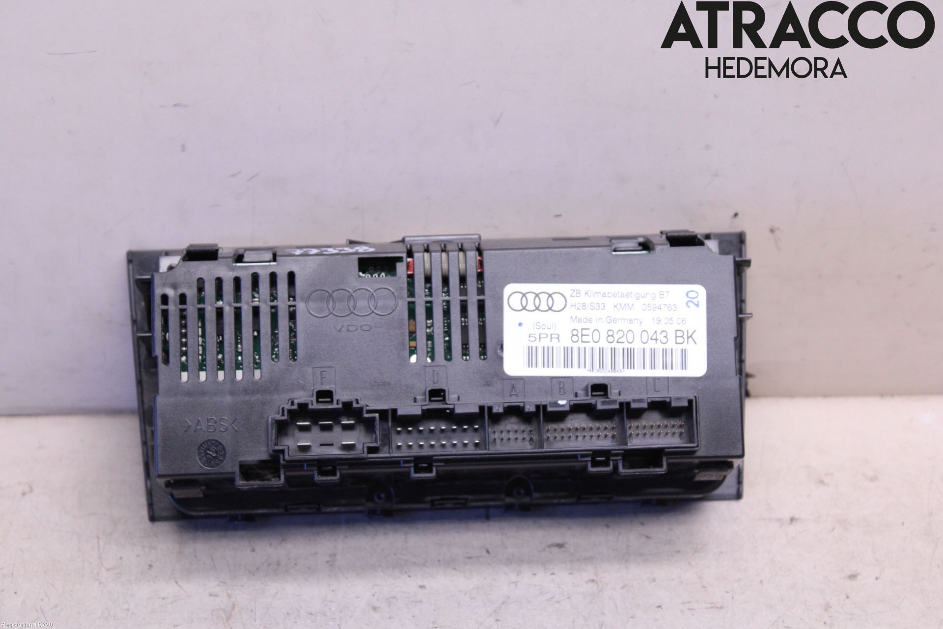 Audi A4/S4 05-07 Ac Styrenhet Ac Manöveren