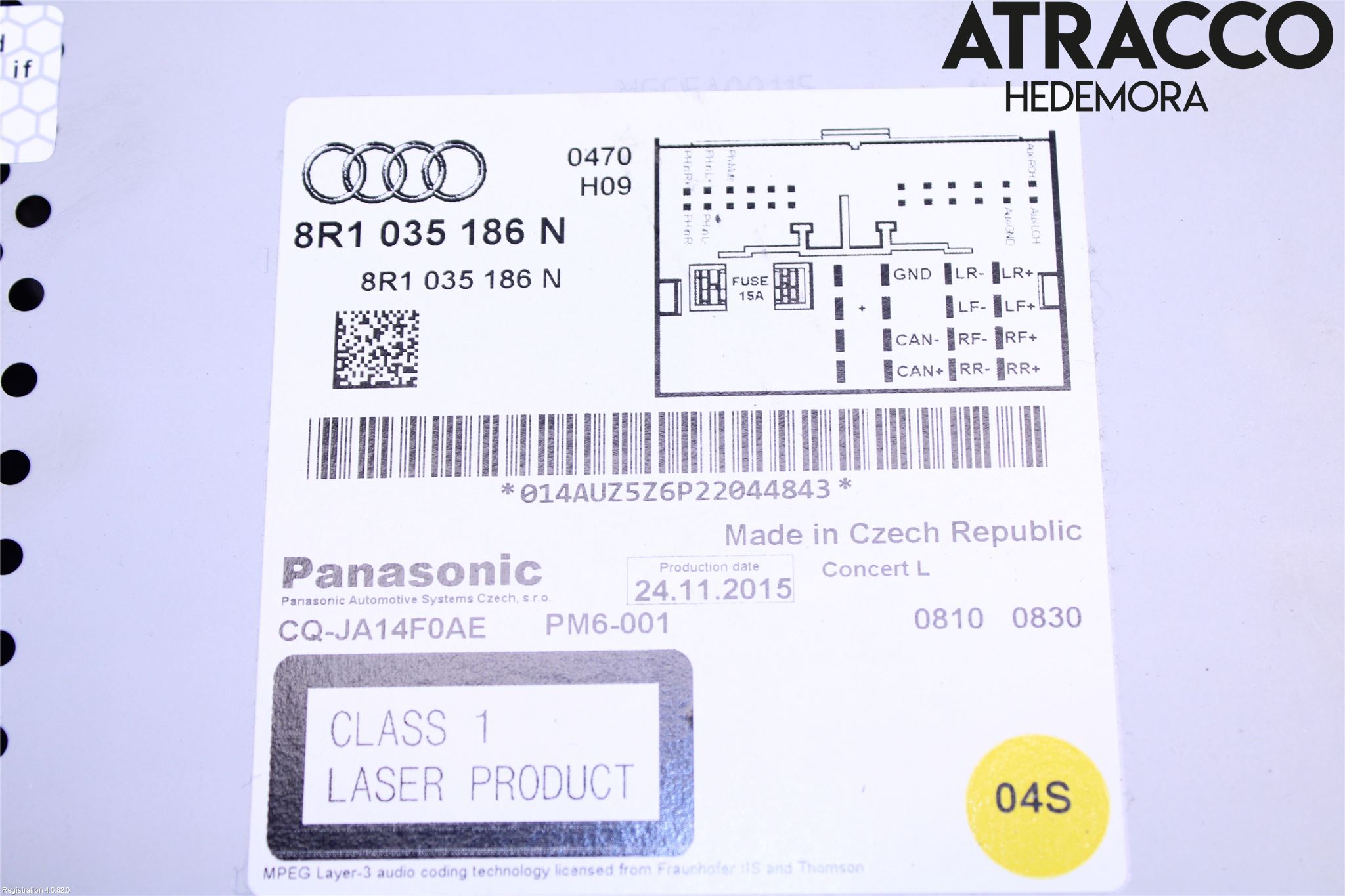 Audi Q5 09-16 Cd Radio - Multimediapanel
