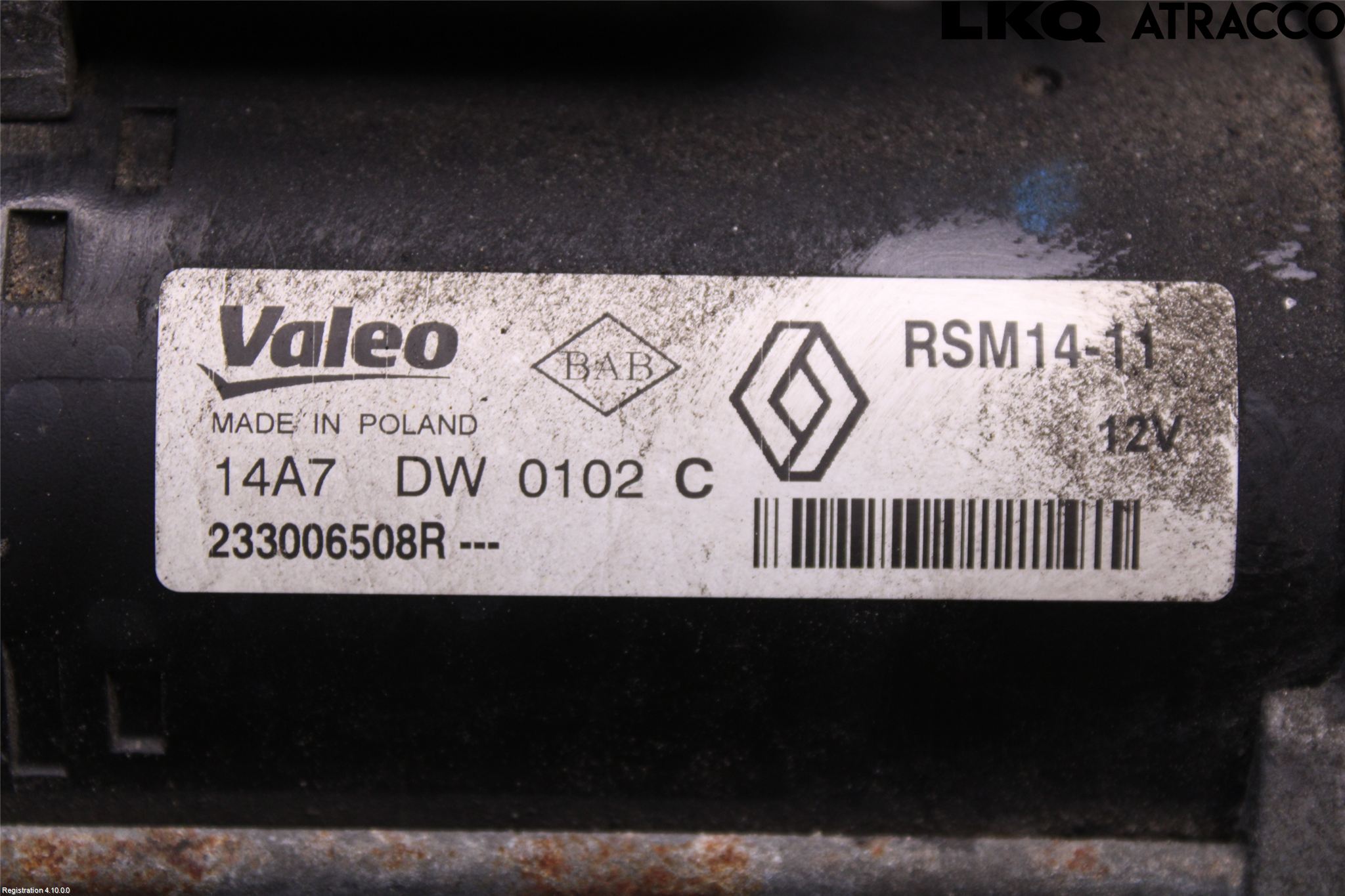 Renault KANGOO II 15-21 Startmotor Diesel