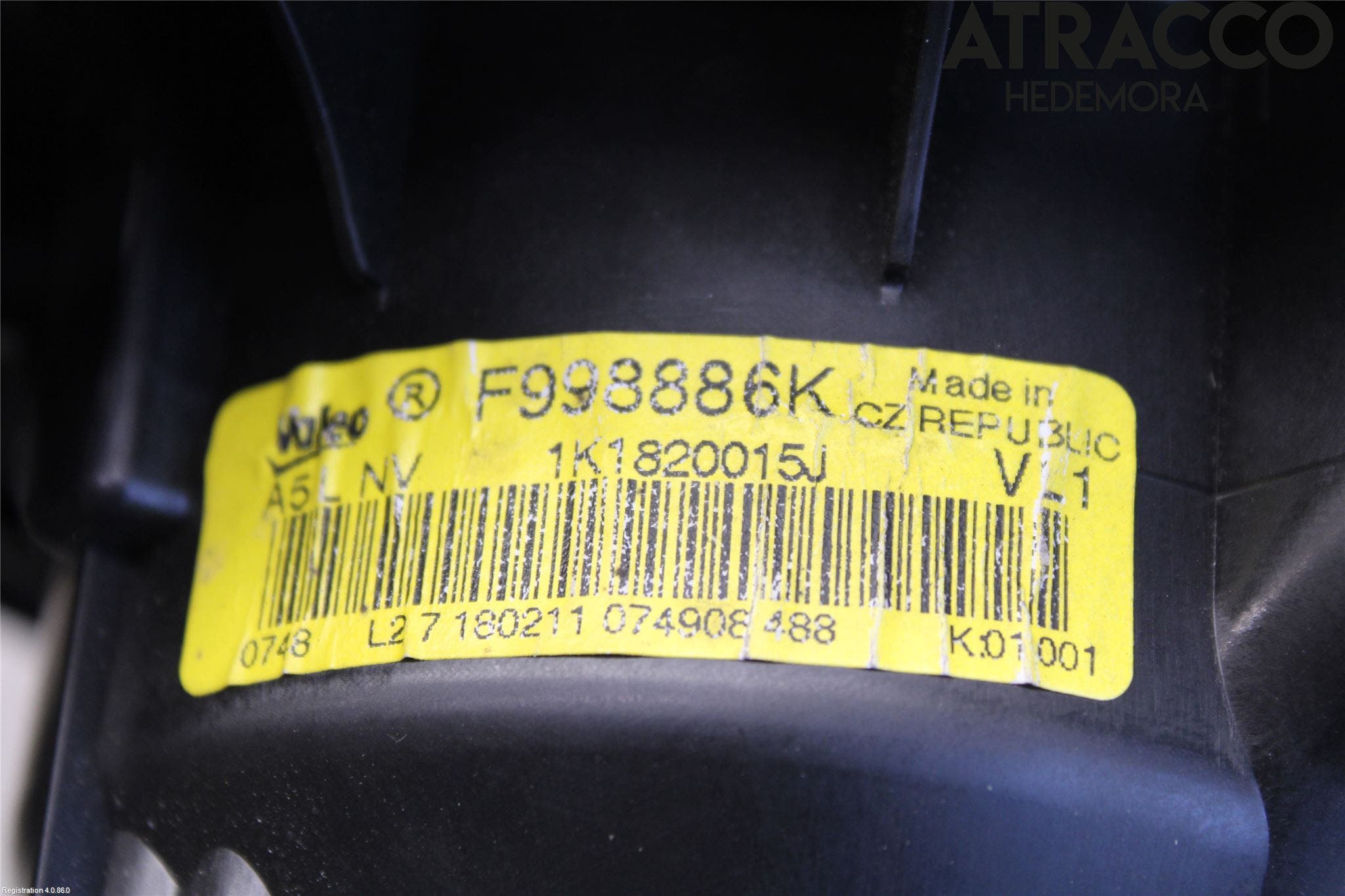 Volkswagen VW SCIROCCO 09-17 Ac Värmefläkt