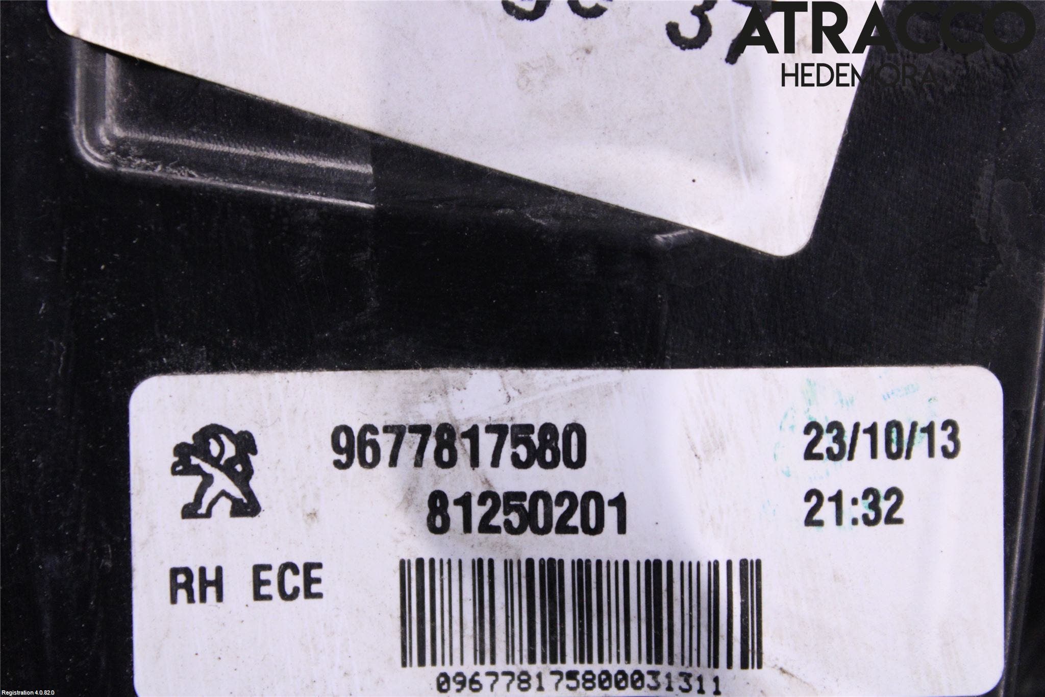 Peugeot 308 14-21 Bakljus Höger