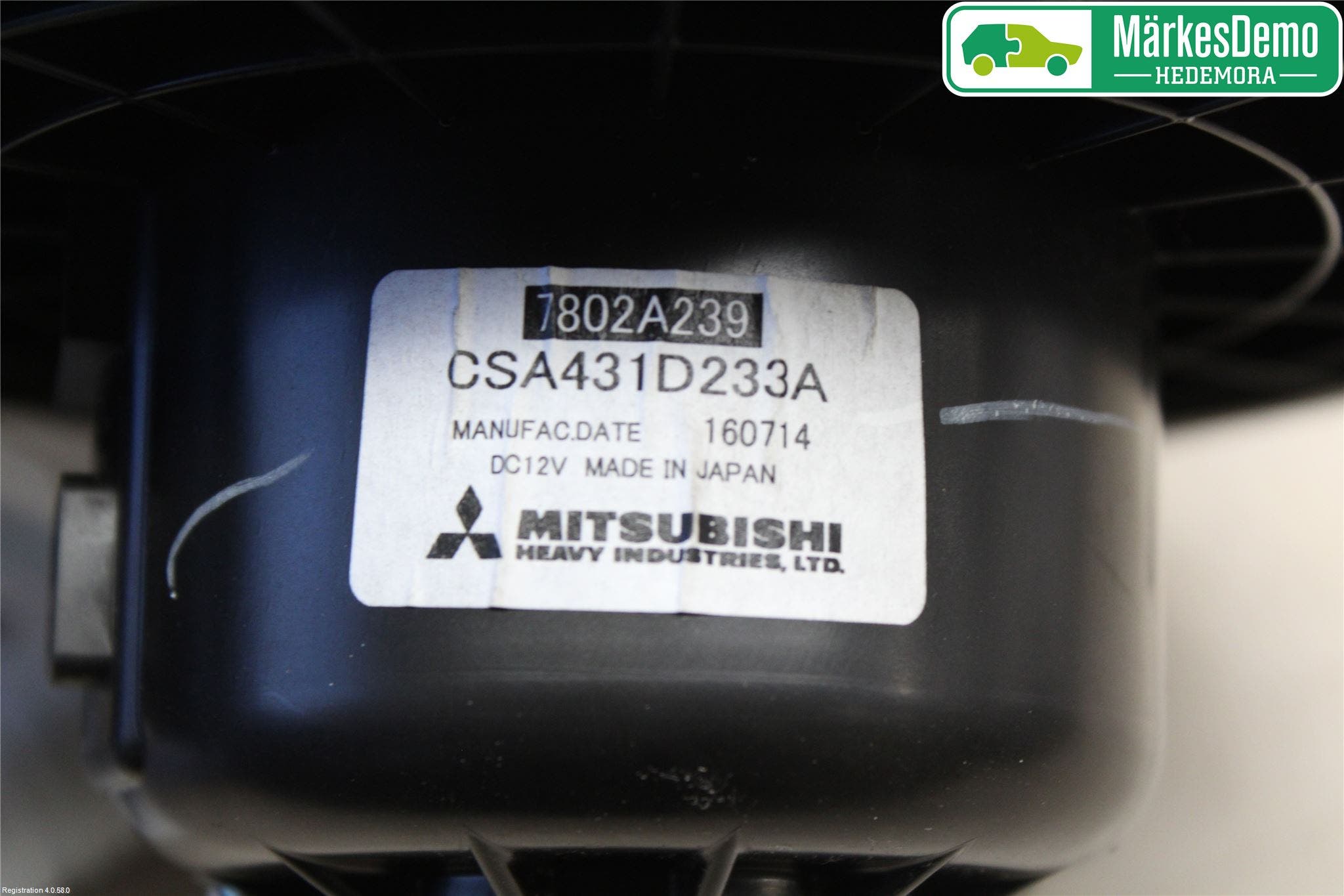 Mitsubishi ASX 10-22 Ac Värmefläkt