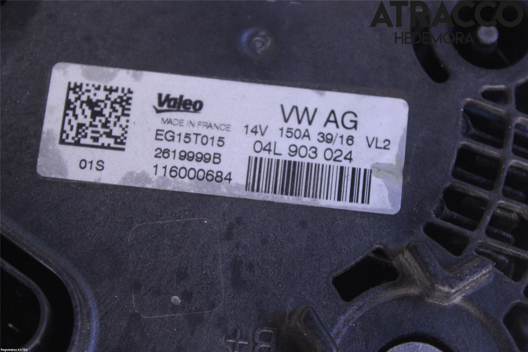 Audi A4/S4 B9 16-19 Generator