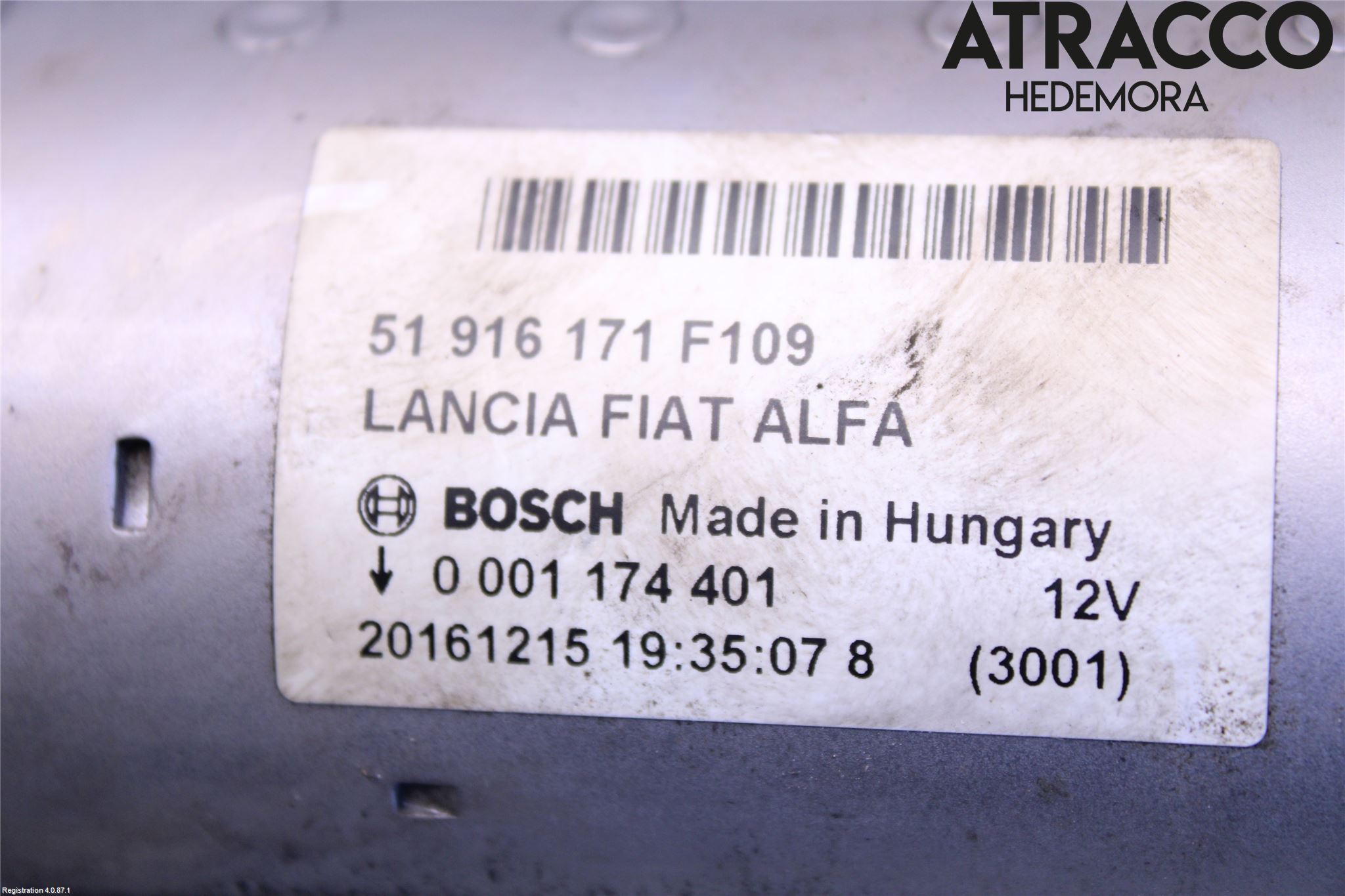 Fiat TIPO/CROSS 16- Startmotor Diesel