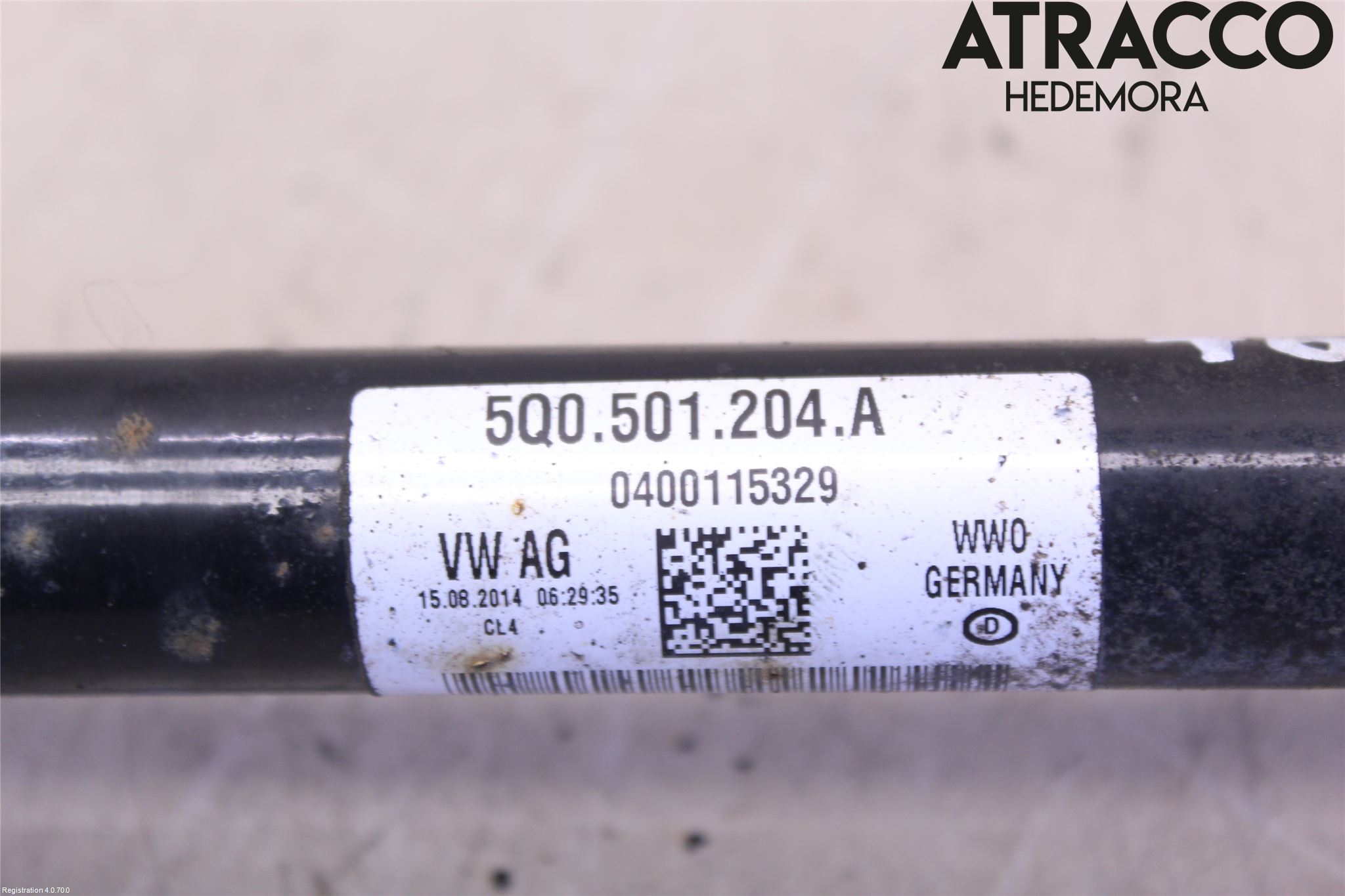 Volkswagen VW GOLF / E-GOLF VII 13-20 Drivaxel Bak Höger