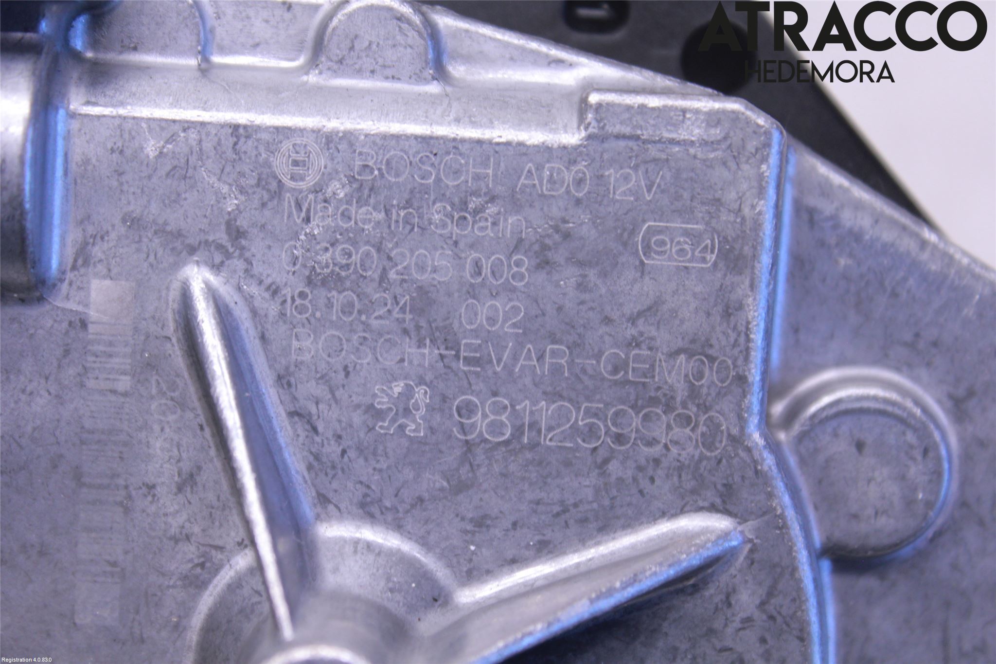 Citroen COTROEN C3 17-24 Torkarmotor Baklucka