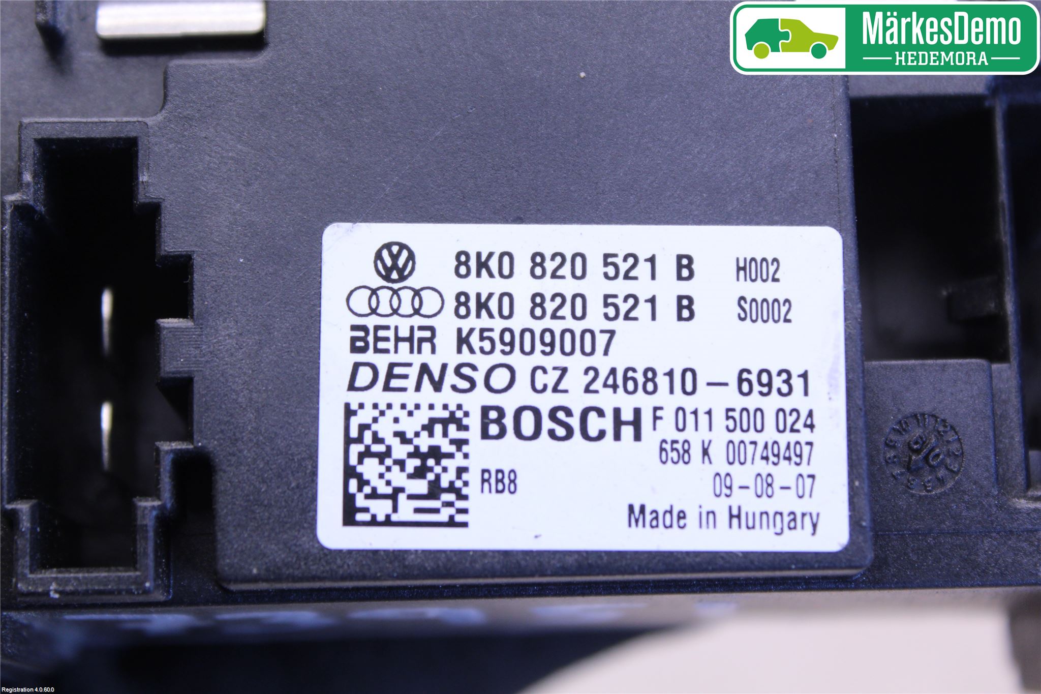 Audi A4/S4 08-11 Värmefläktsmotstånd