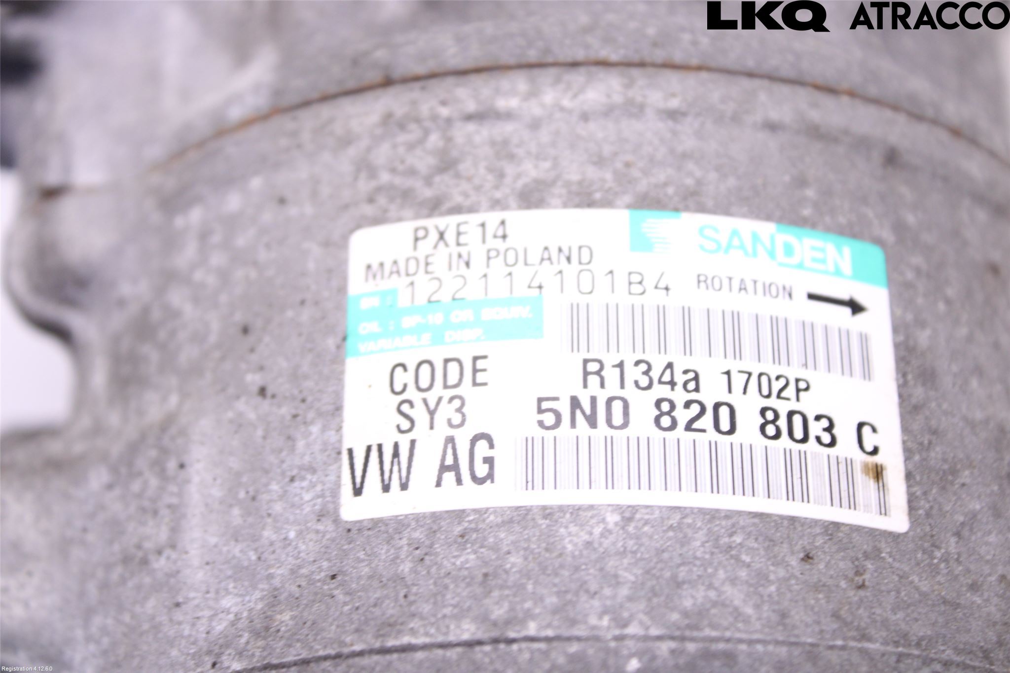 Volkswagen VW PASSAT 11-14 Ac Kompressor