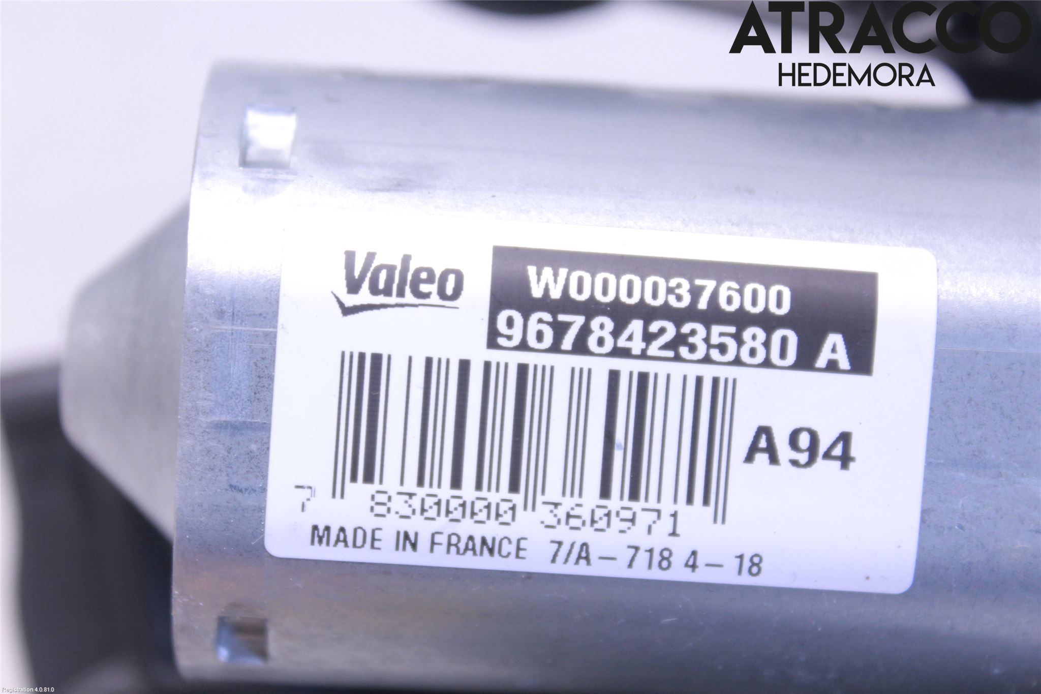 Peugeot 2008 13-20 Torkarmotor Baklucka
