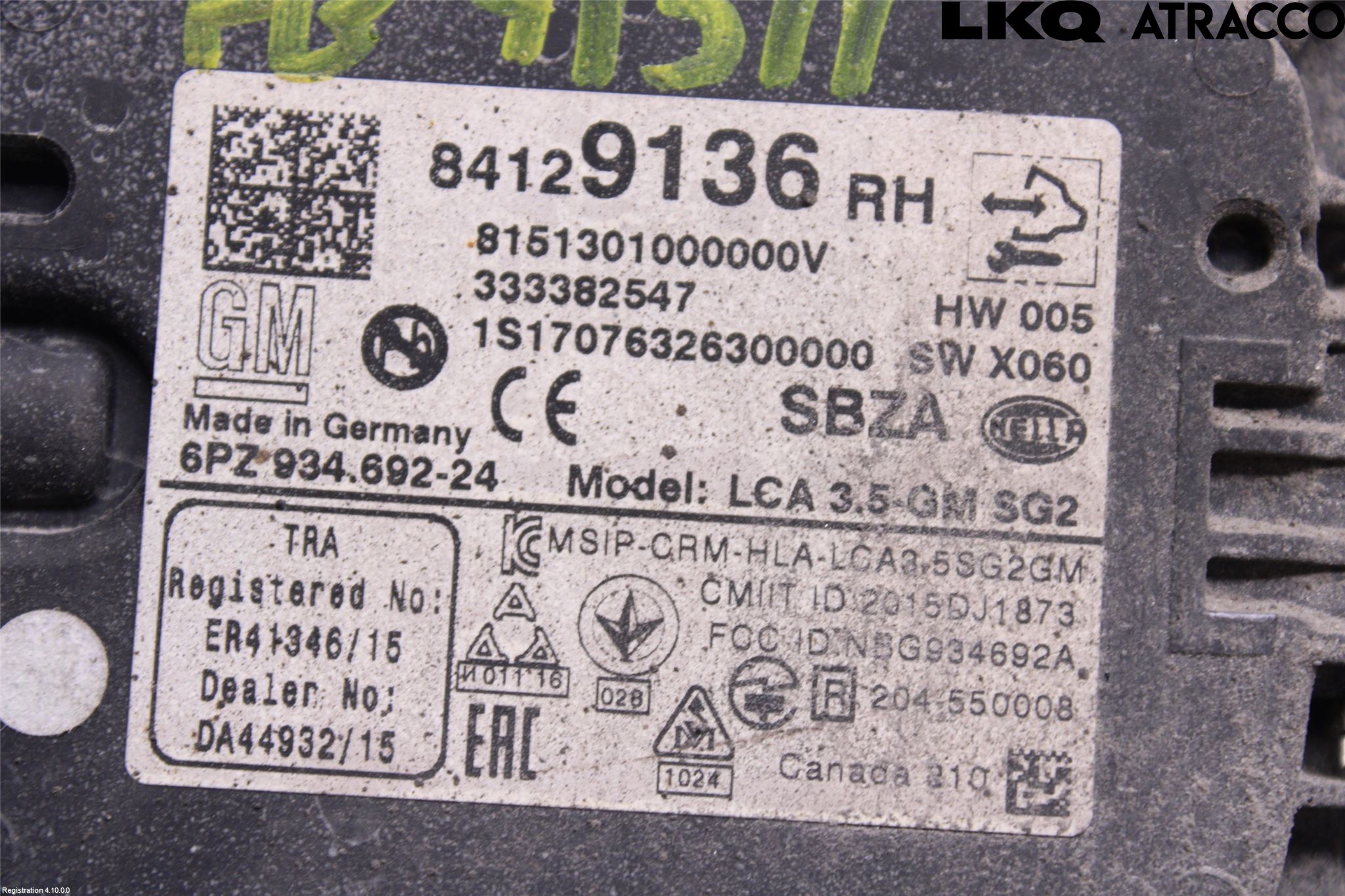 Opel INSIGNIA 17- Styrenhet Dörr