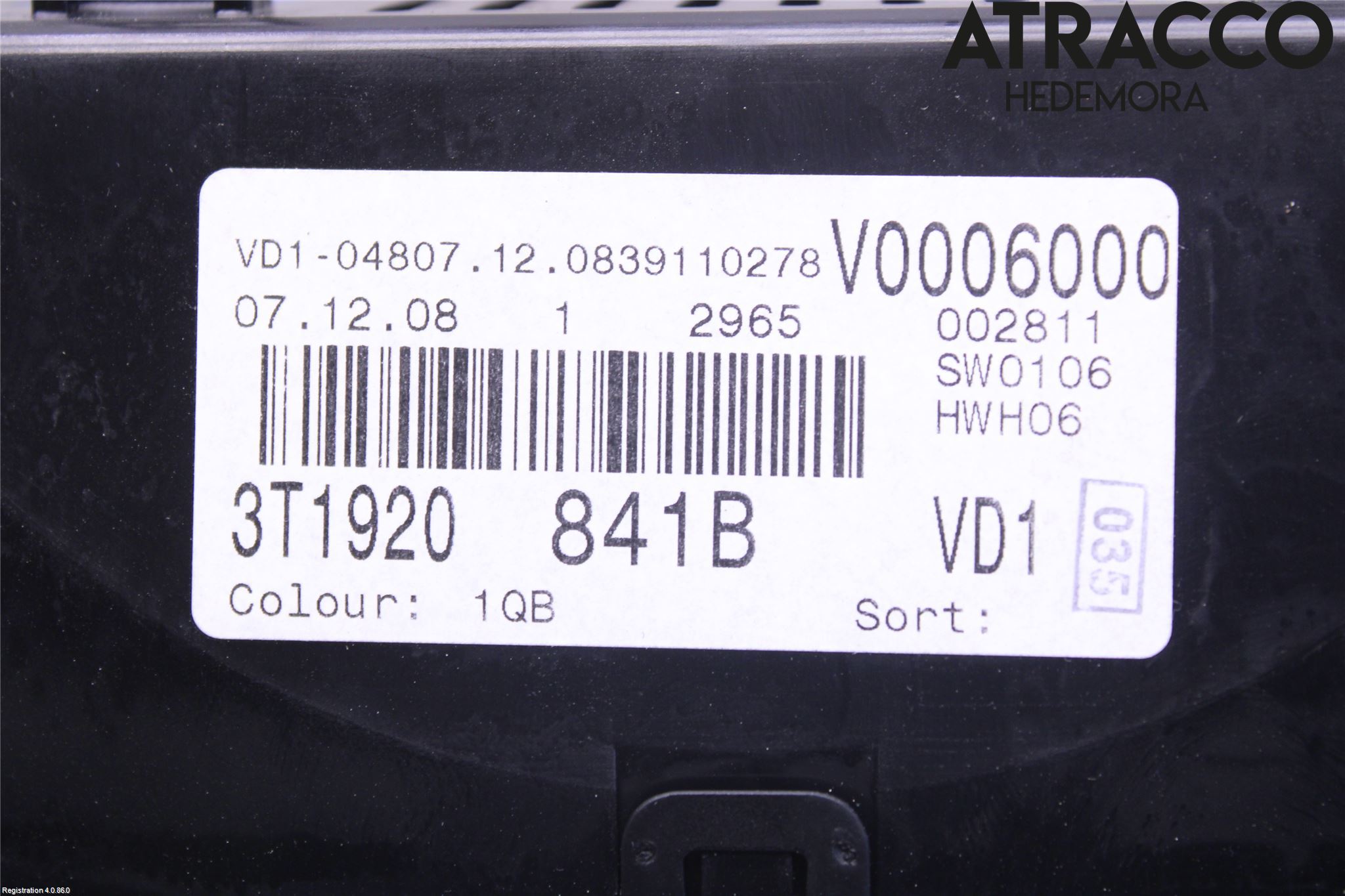 Skoda OCTAVIA (1Z) 05-13 Instrument Komb