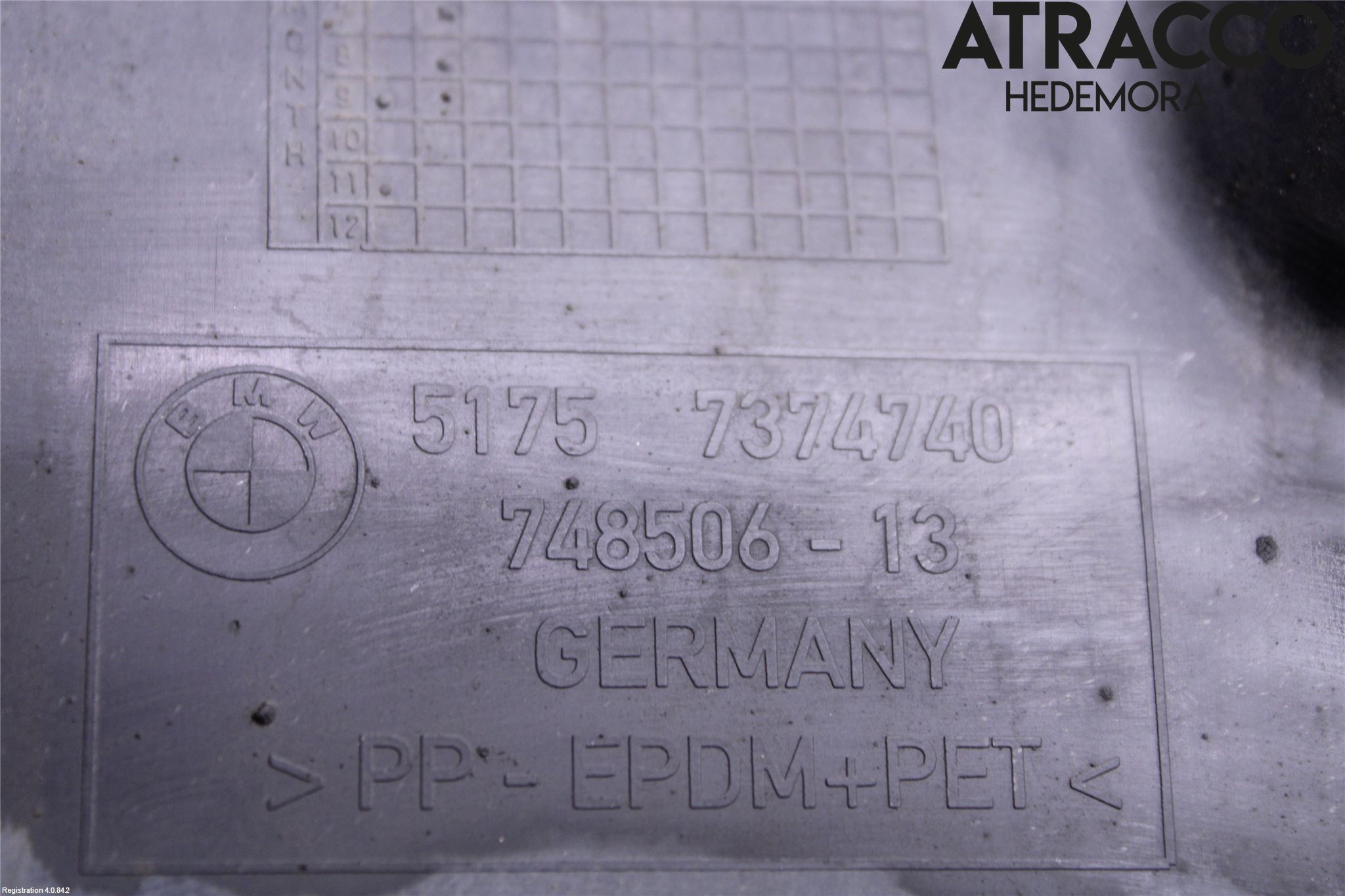 BMW 6 GT G32 18- Skärm Inner