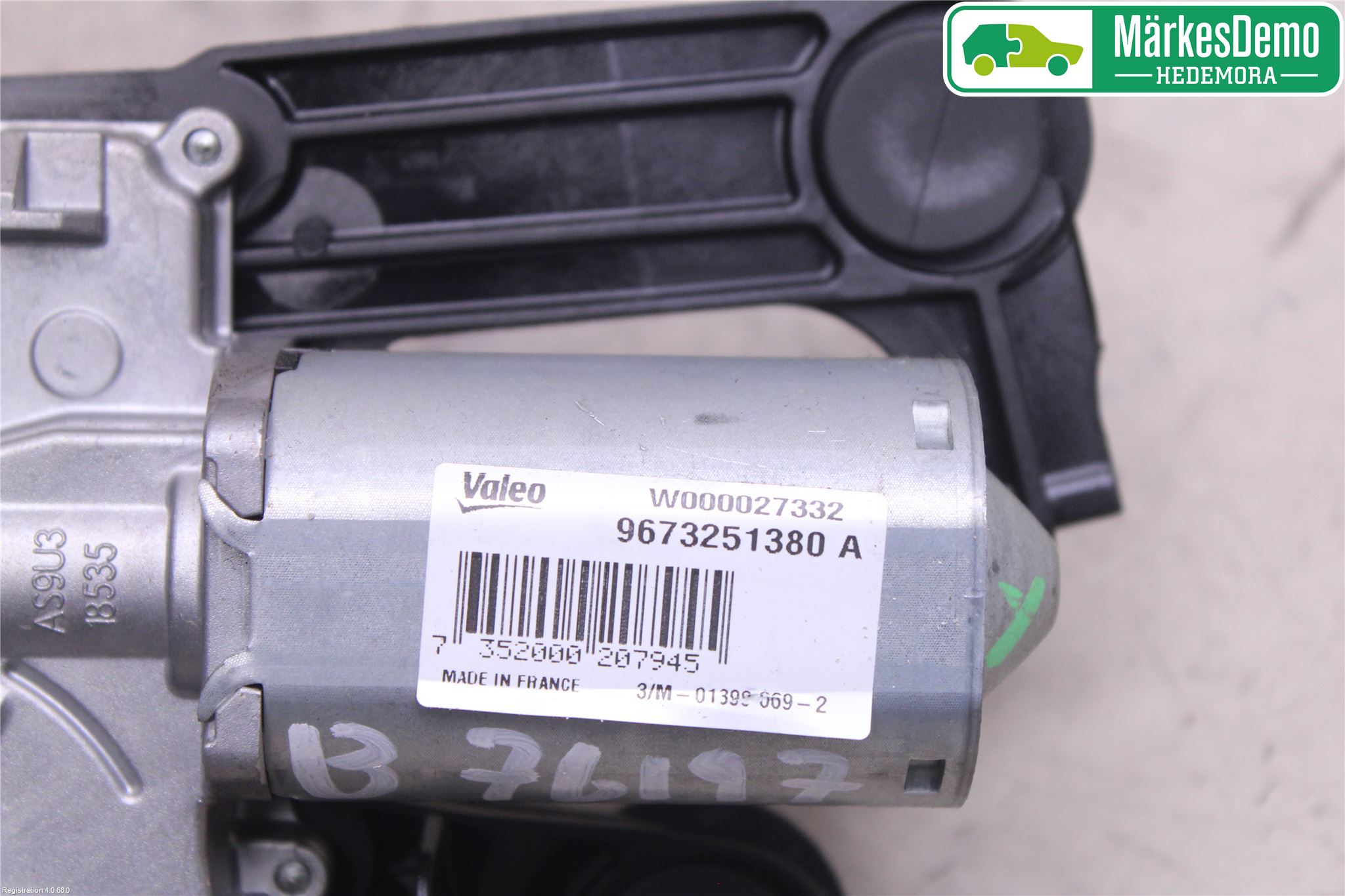 Peugeot 208 12-15 Torkarmotor Baklucka