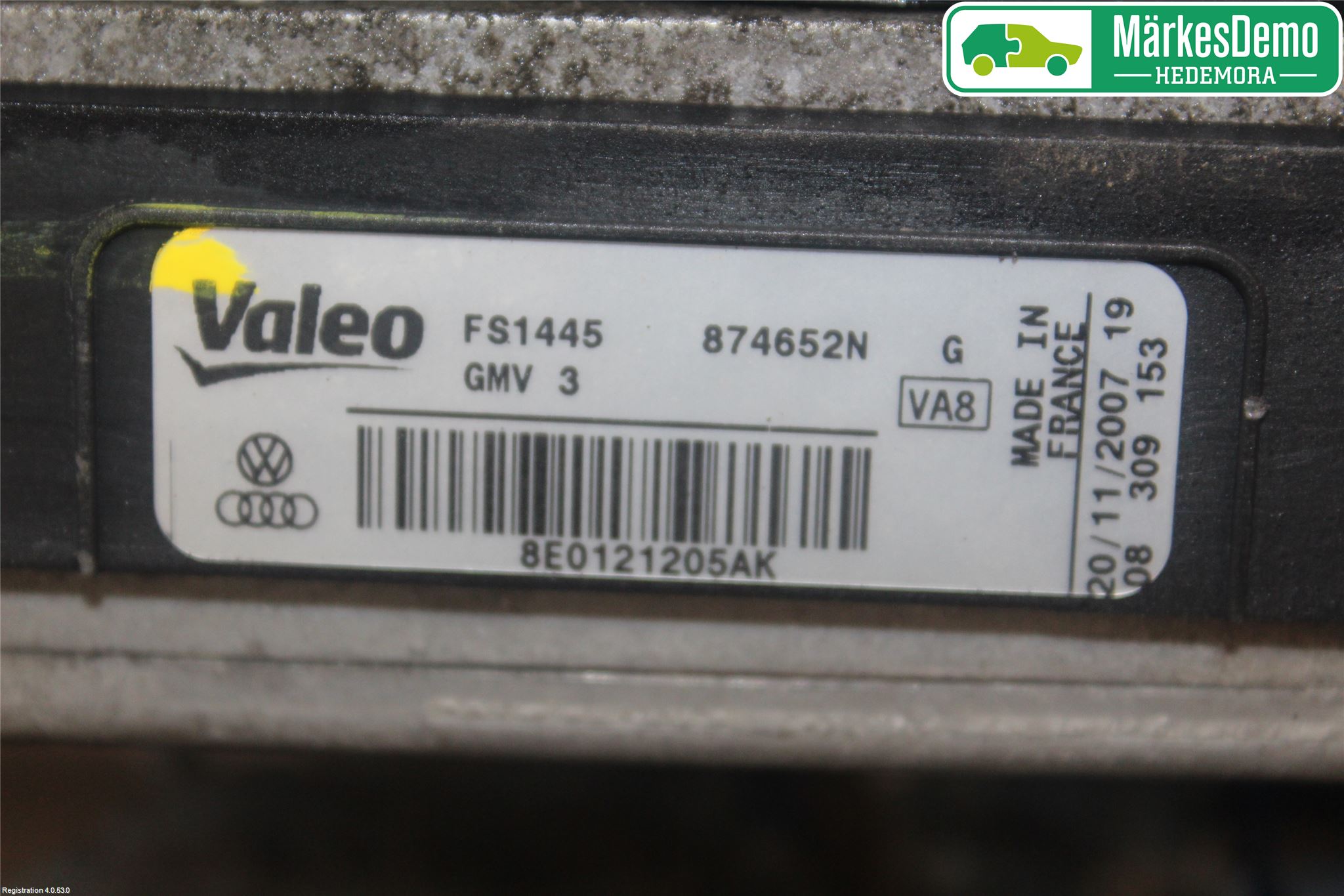 Audi A4/S4 05-07 Kylfläkt El
