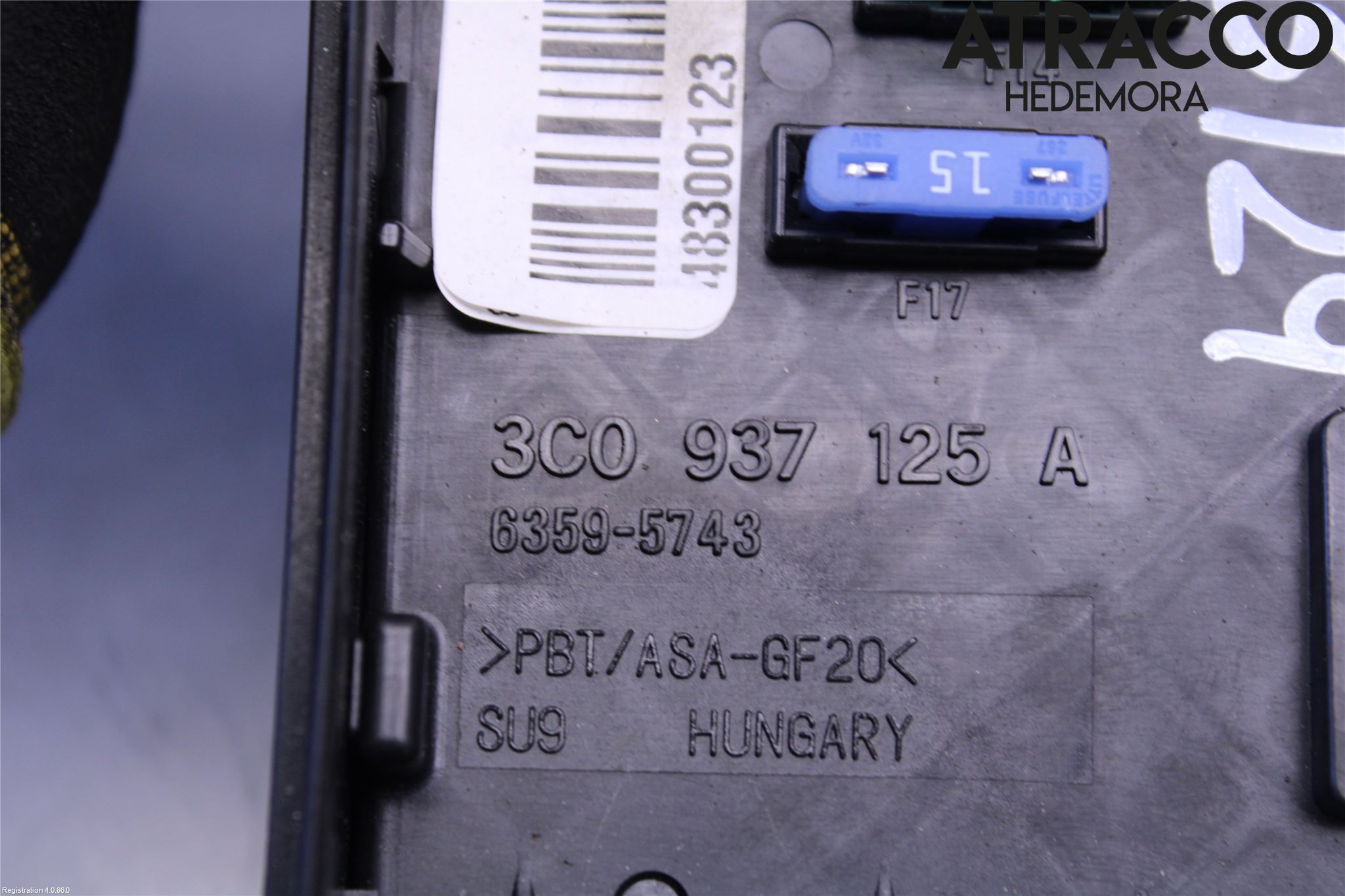 Volkswagen VW PASSAT 11-14 Säkringsdosa-Elcentral