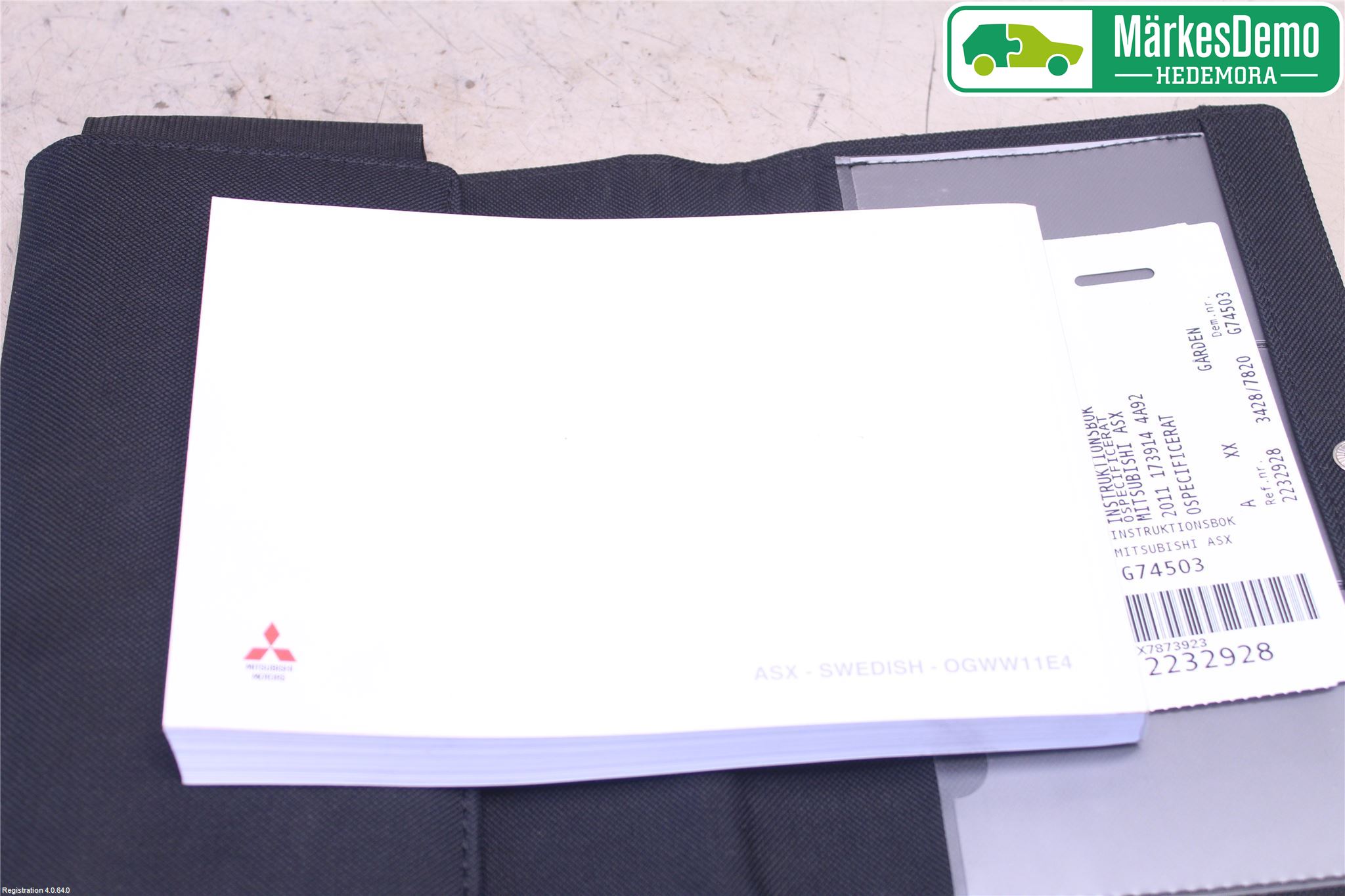 Mitsubishi ASX 10-22 Instruktionsbok