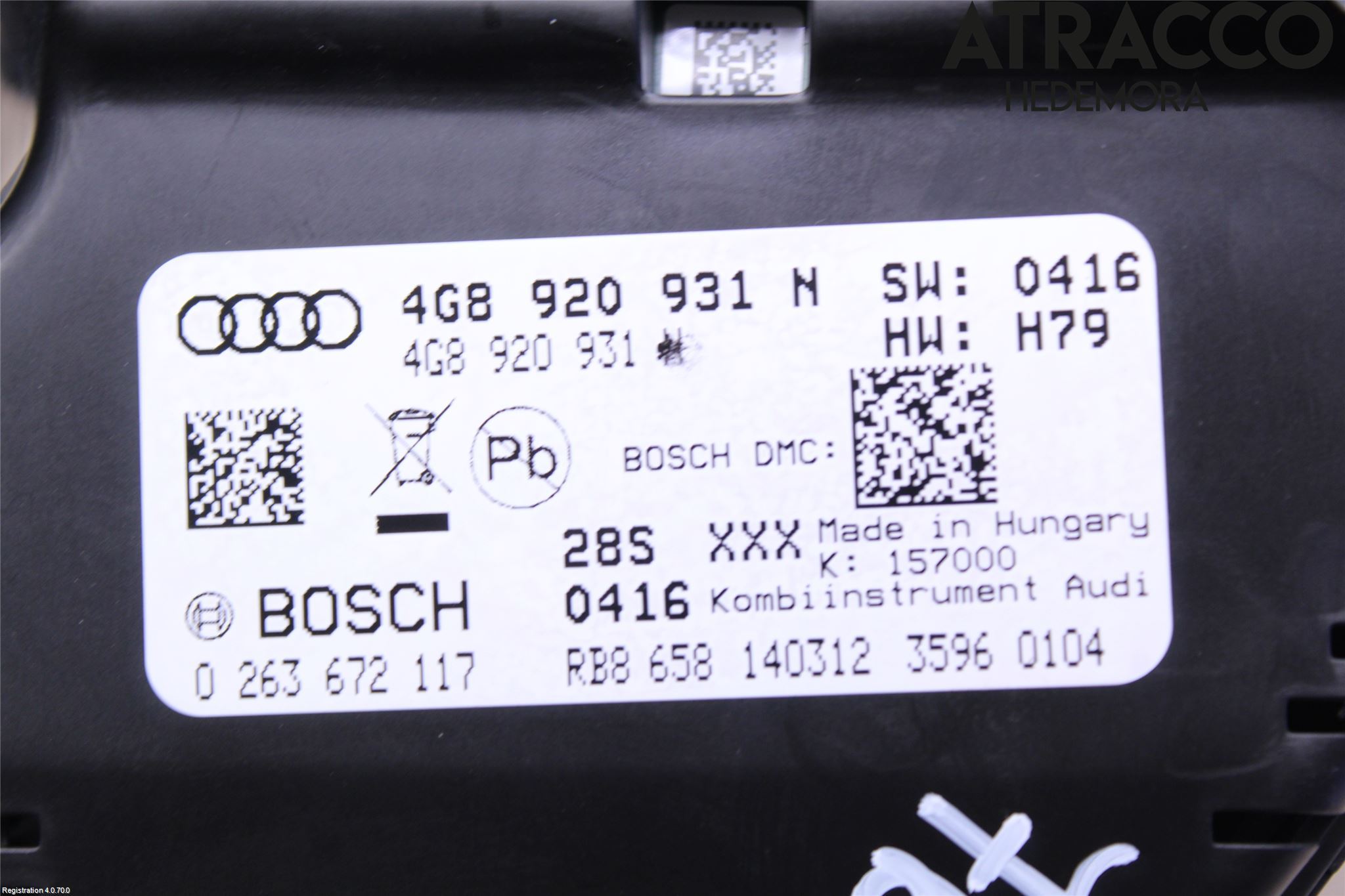 Audi A7/S7 4G 11-17 Instrument Komb