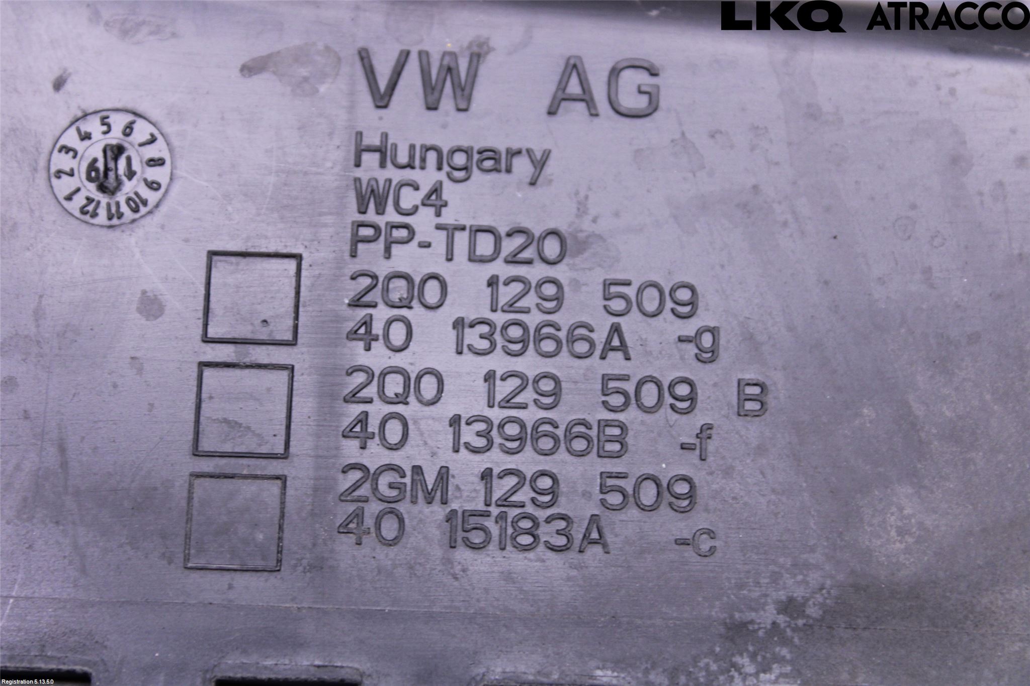 Volkswagen VW POLO VI 18->> Deflektor Plåt-Plast Kylning