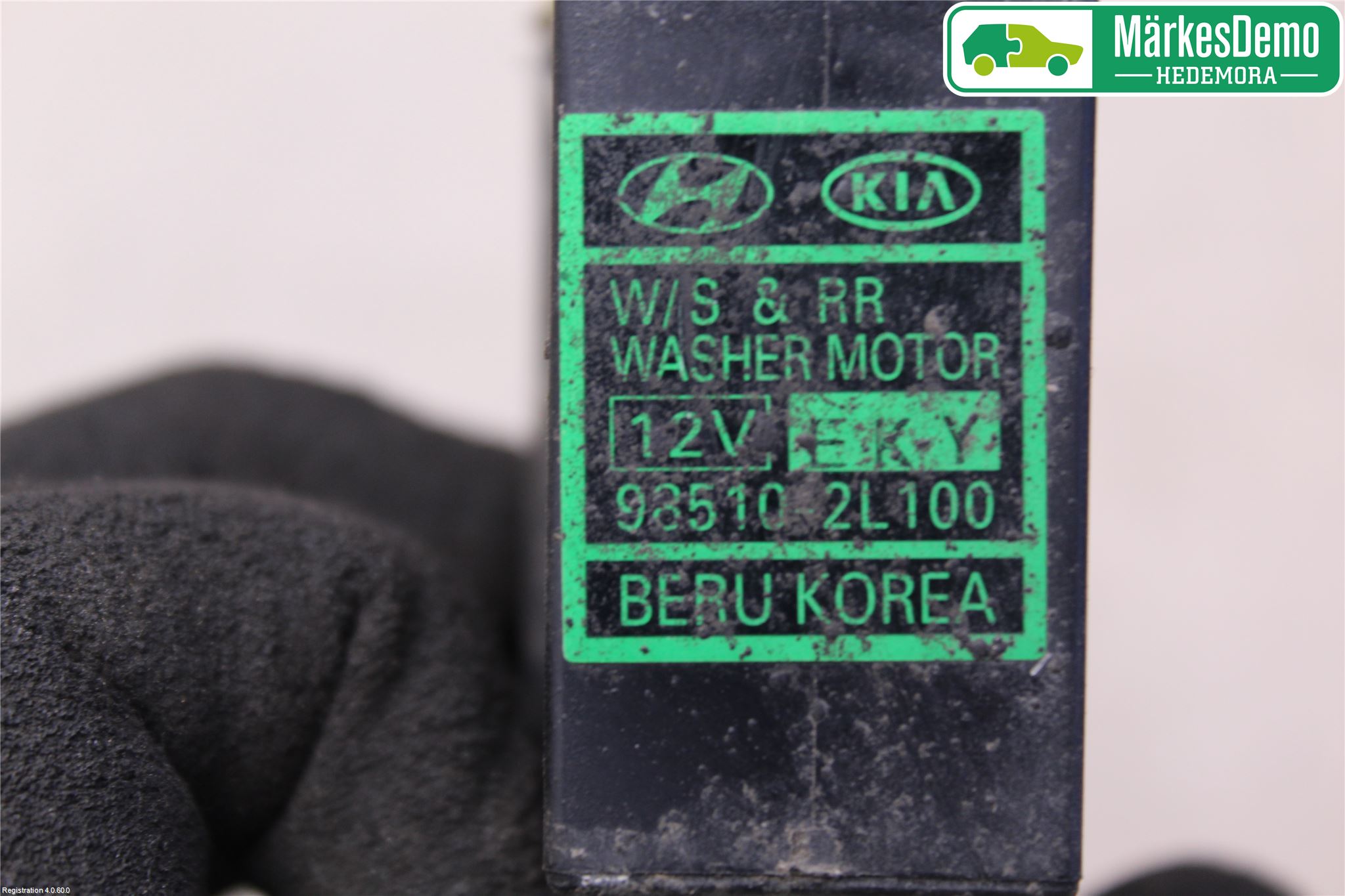 Kia VENGA 10-19 Spolarpump Vindruta
