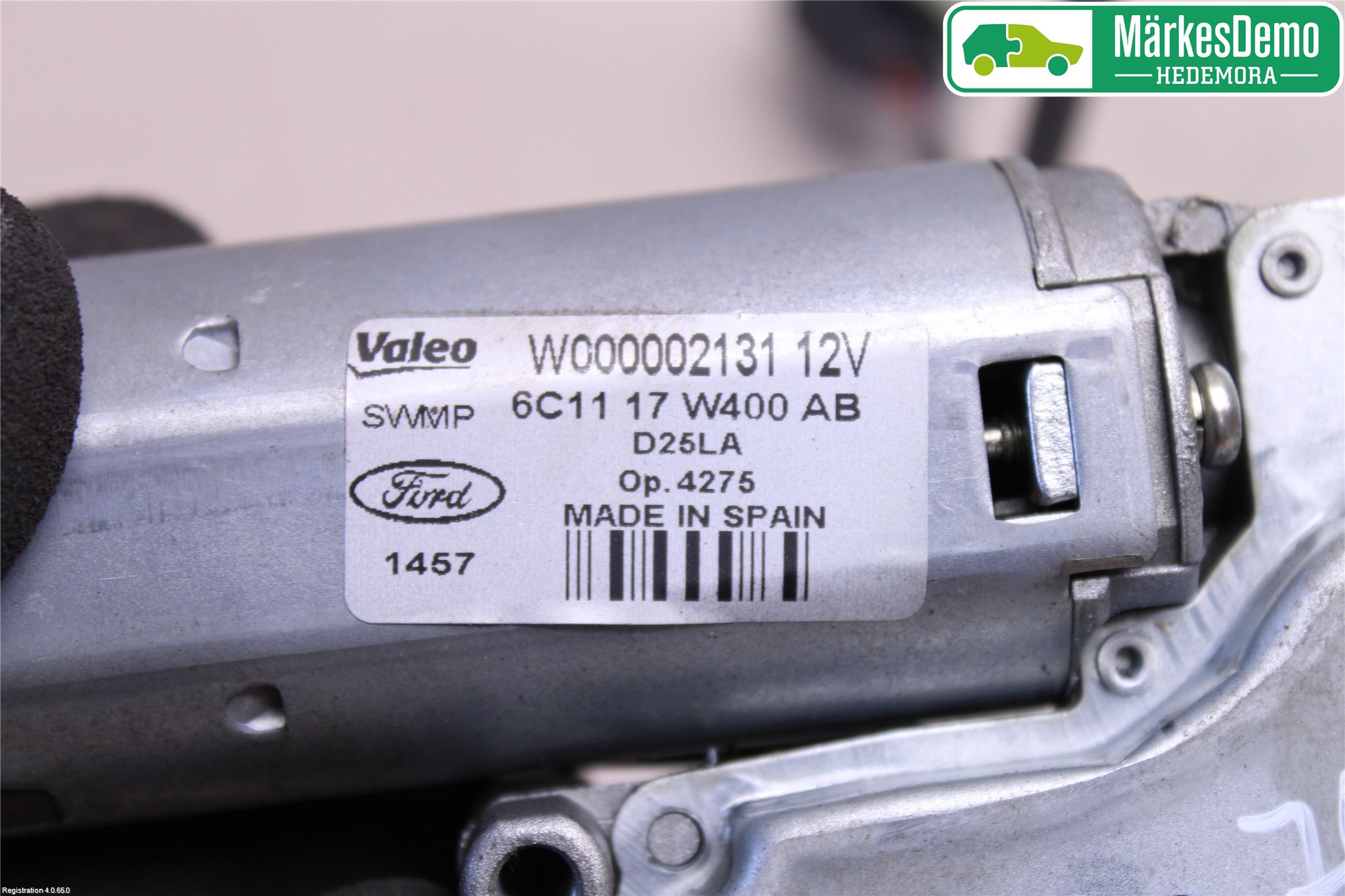 Ford TRANSIT    06-13 Torkarmotor Baklucka