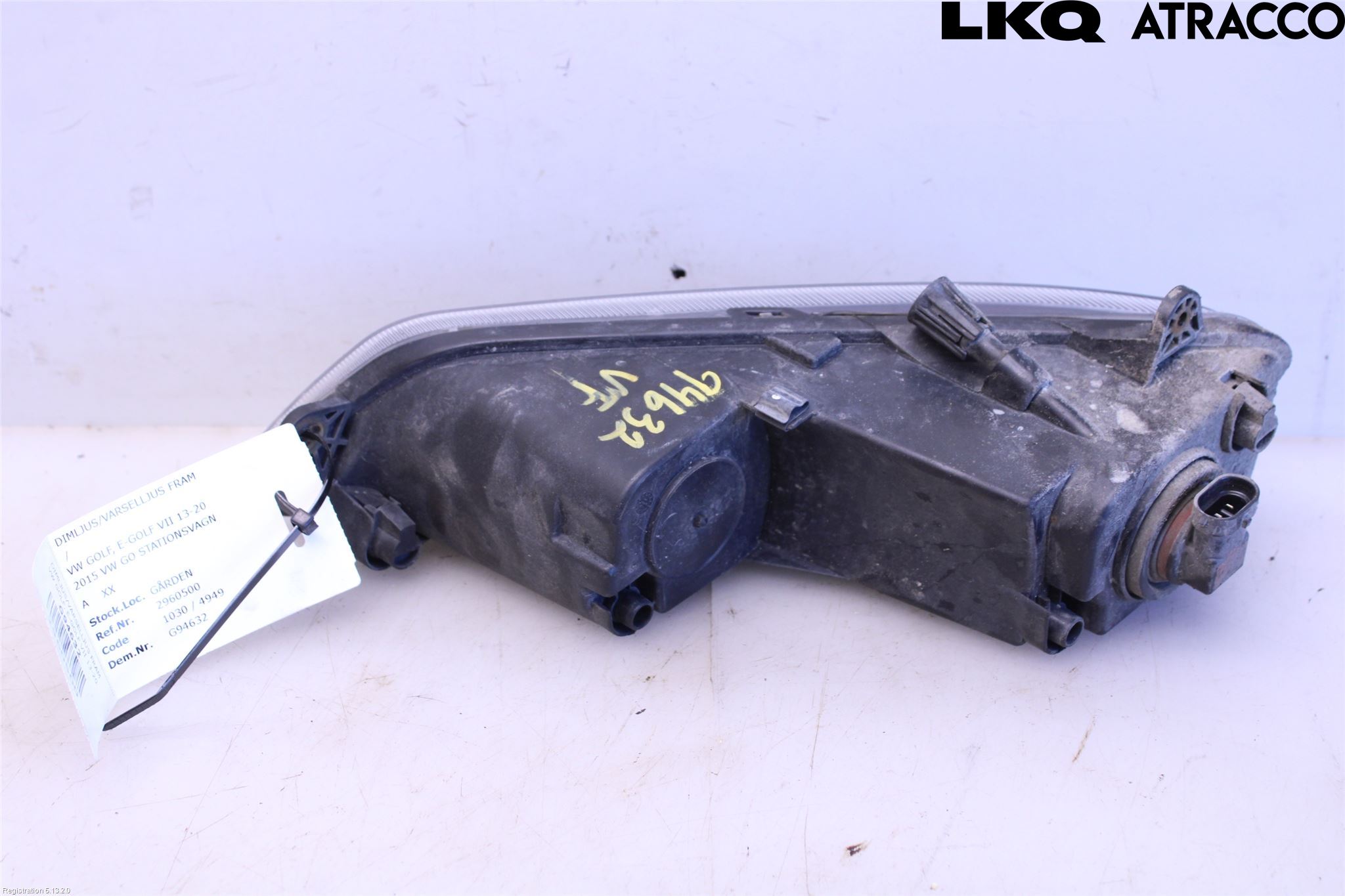 Volkswagen VW GOLF / E-GOLF VII 13-20 Dimljus-Varselljus Fram