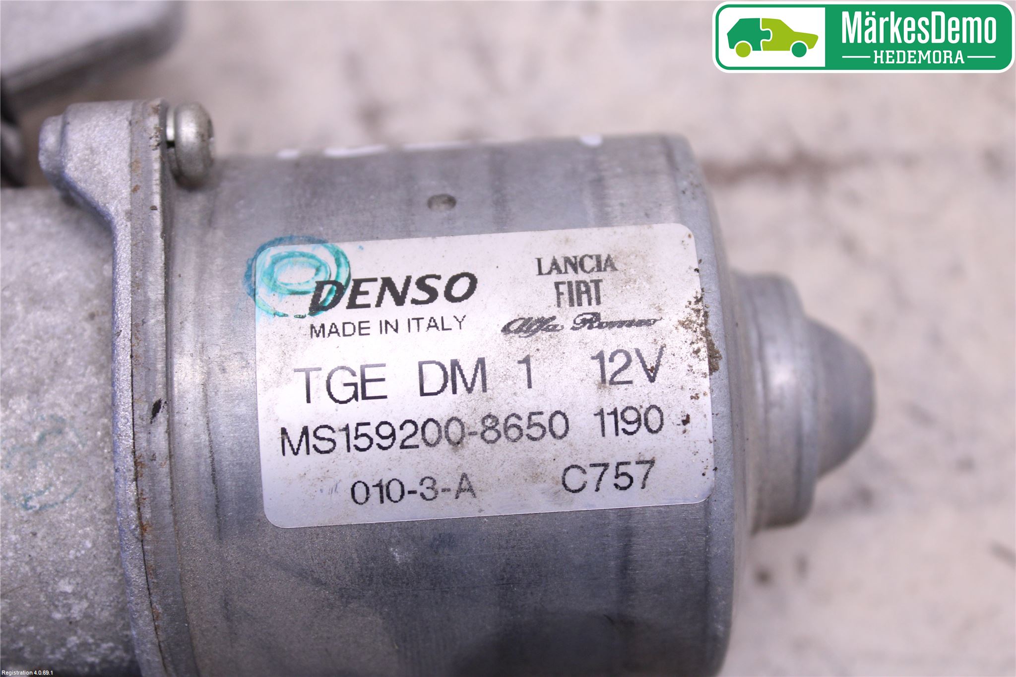 Fiat 500 07- Torkarmotor Vindruta