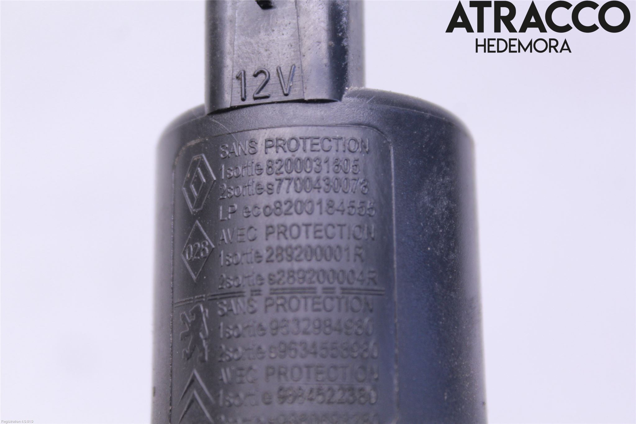 Renault MEGANE III 09-15 Spolarpump Högtryck