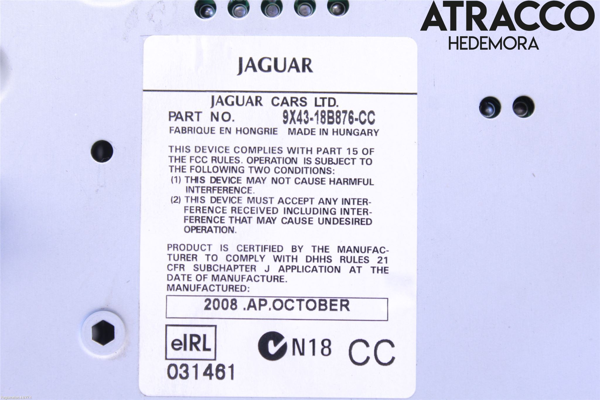 Jaguar X-TYPE Cd Radio - Multimediapanel