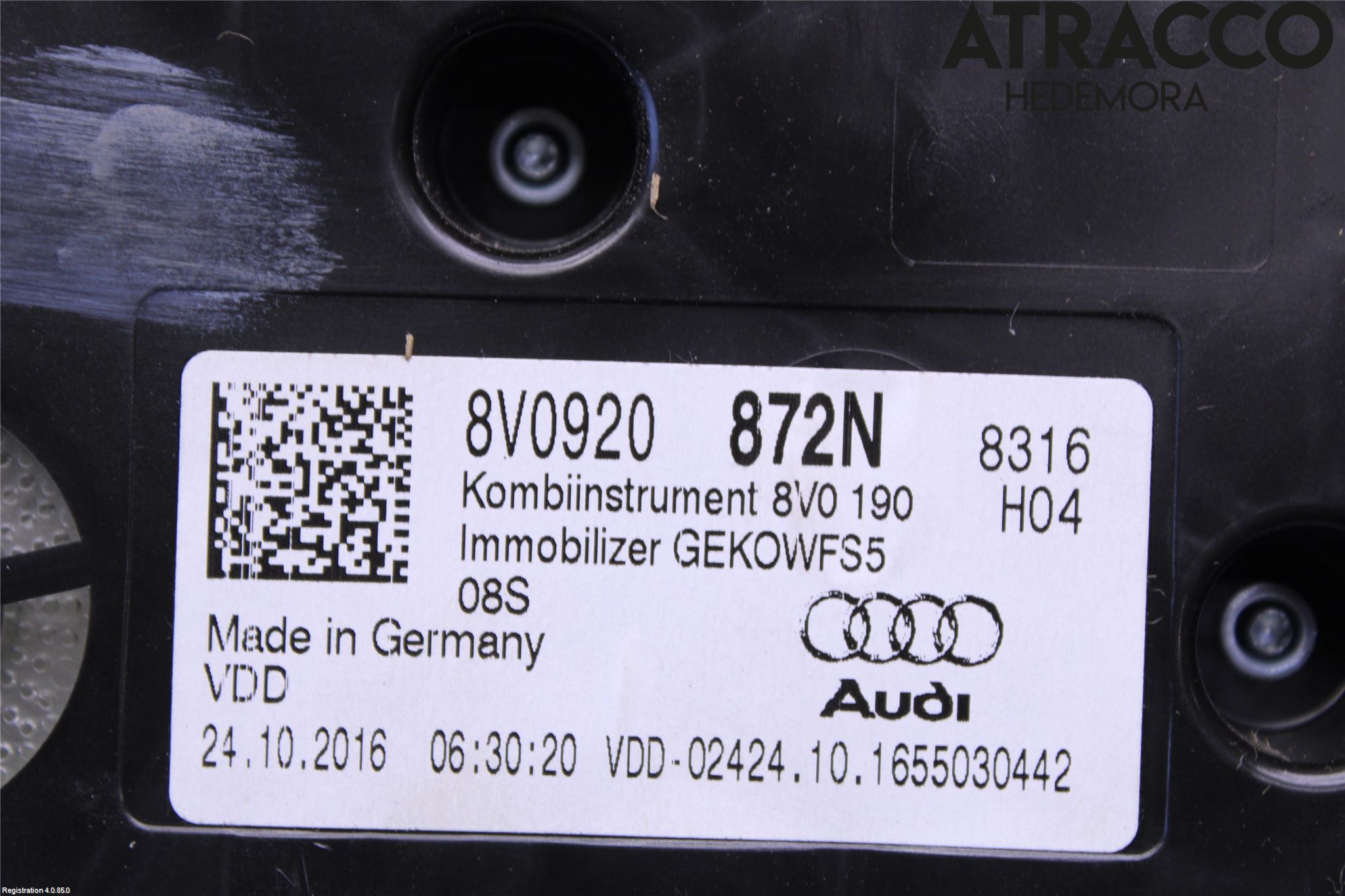 Audi A3/S3 8V 13-20 Instrument Komb