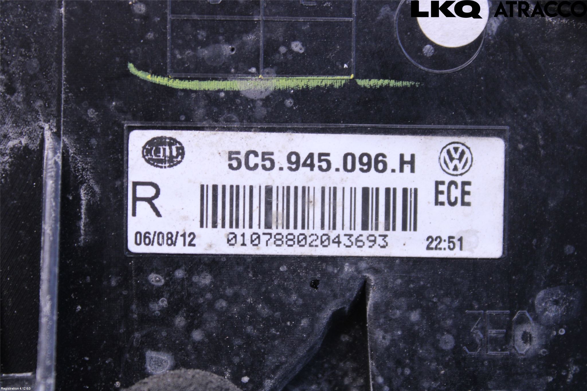 Volkswagen VW BEETLE 12- Bakljus Höger