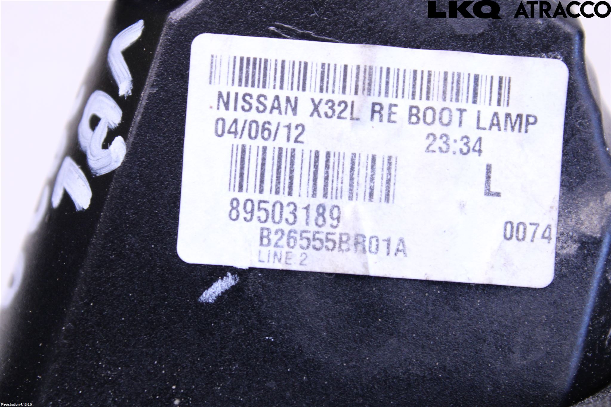 Nissan QASHQAI+2  10-14 Bakljus Lucka Vä