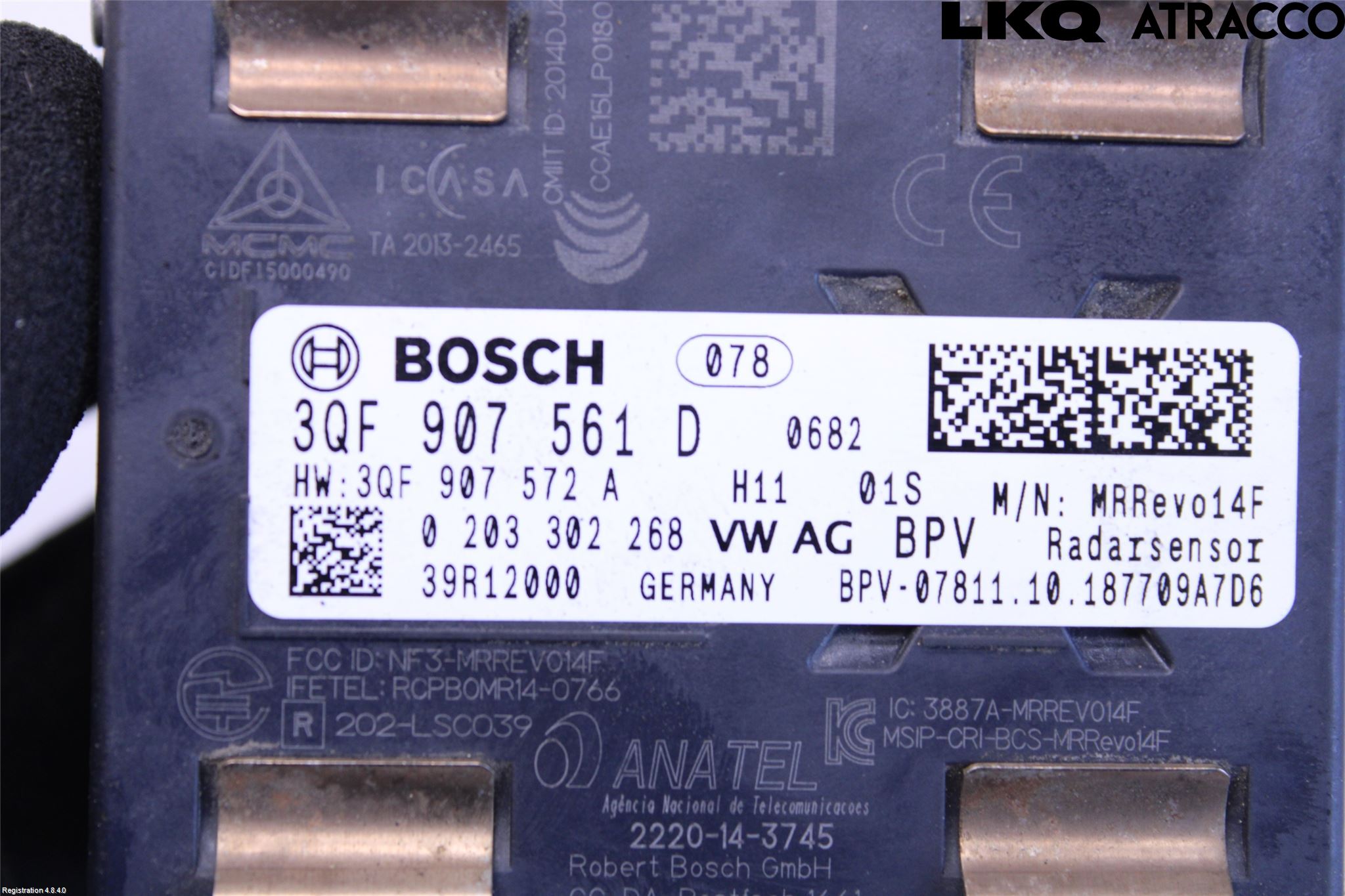 Volkswagen VW GOLF / E-GOLF VII 13-20 Sensor Adaptiv Farthållare