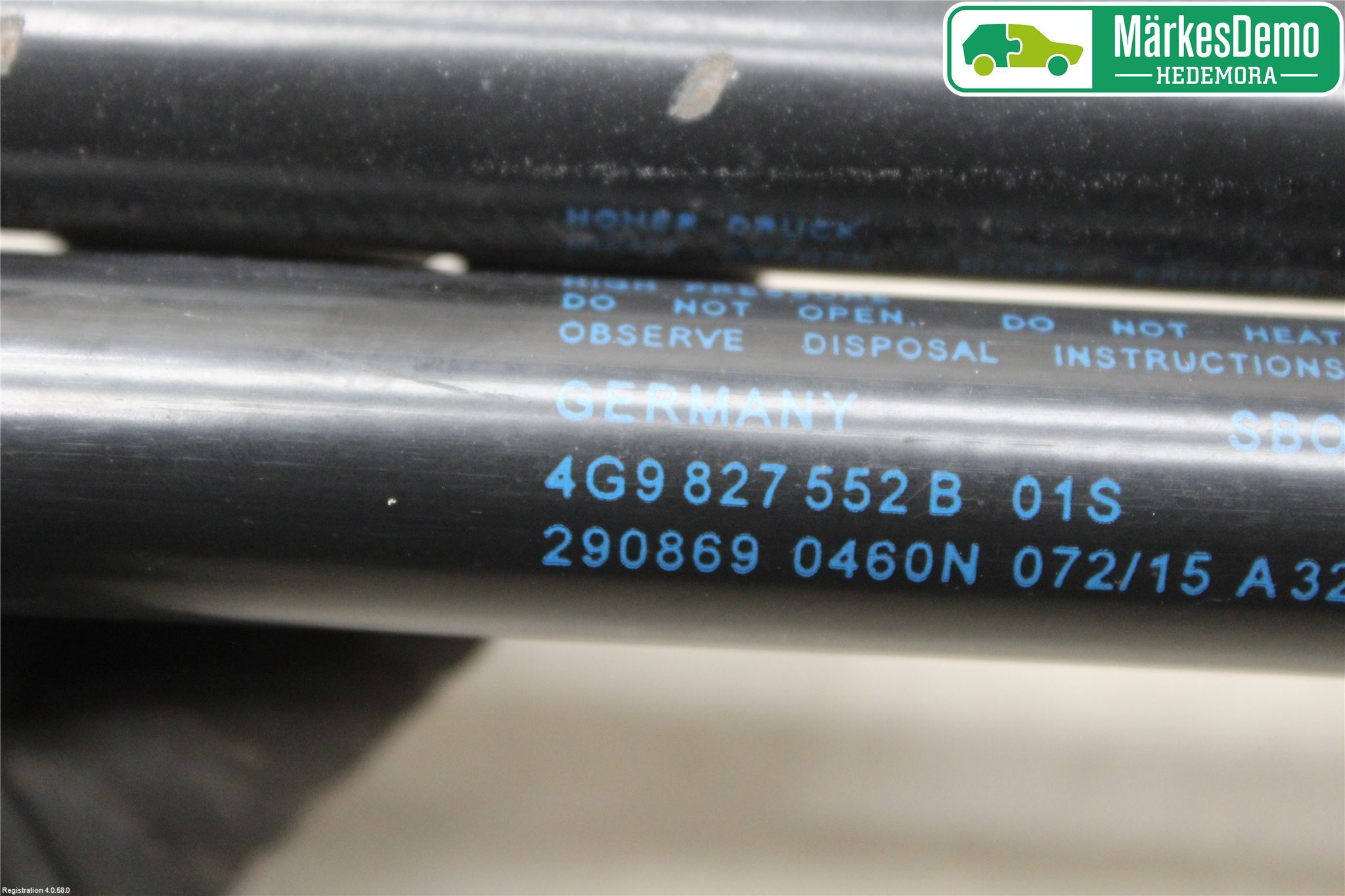 Audi A6/S6 4G 11-18 Gasfjäder Baklucka