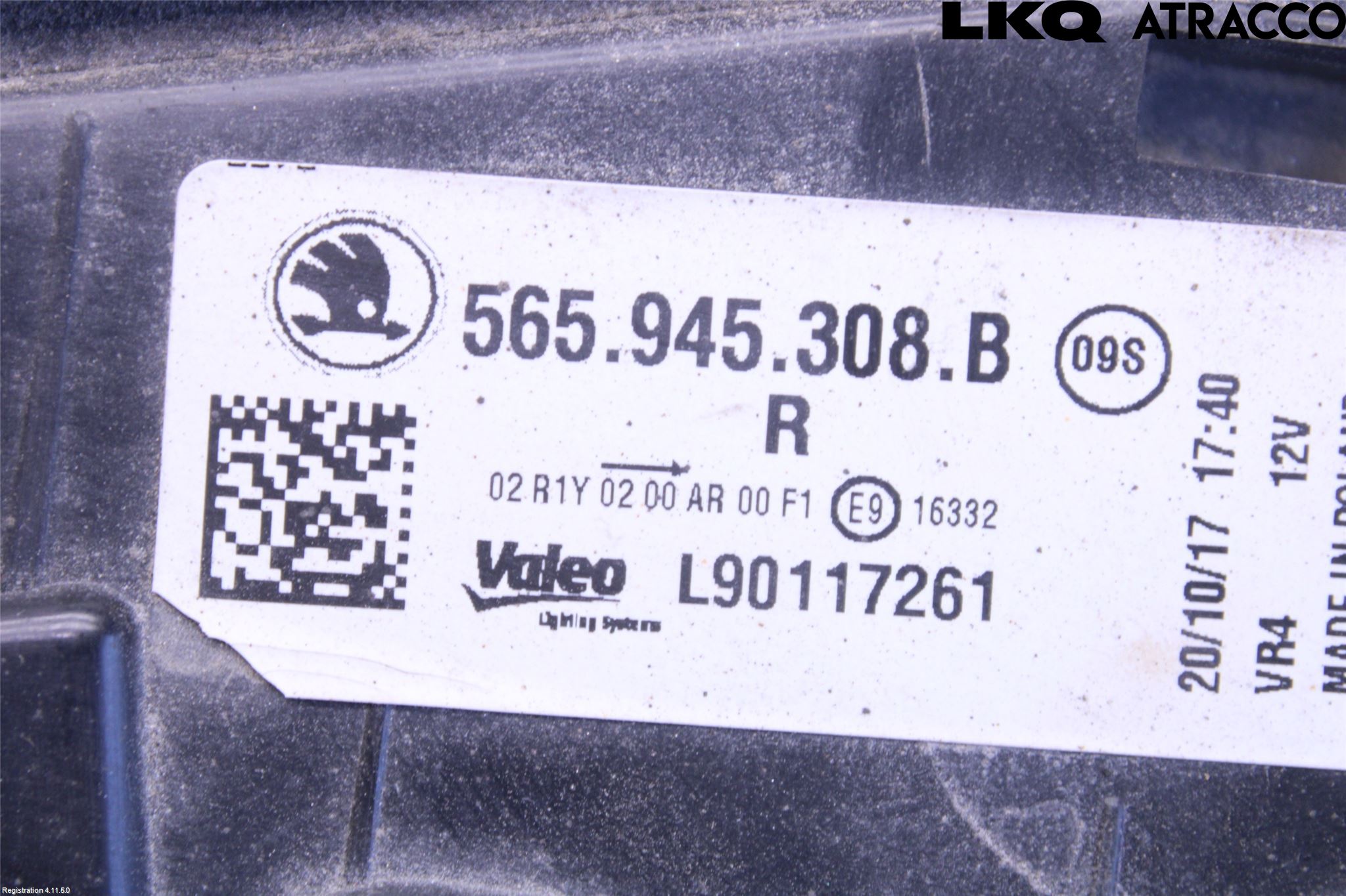 Skoda KODIAQ 17-24 Bakljus Lucka Hö