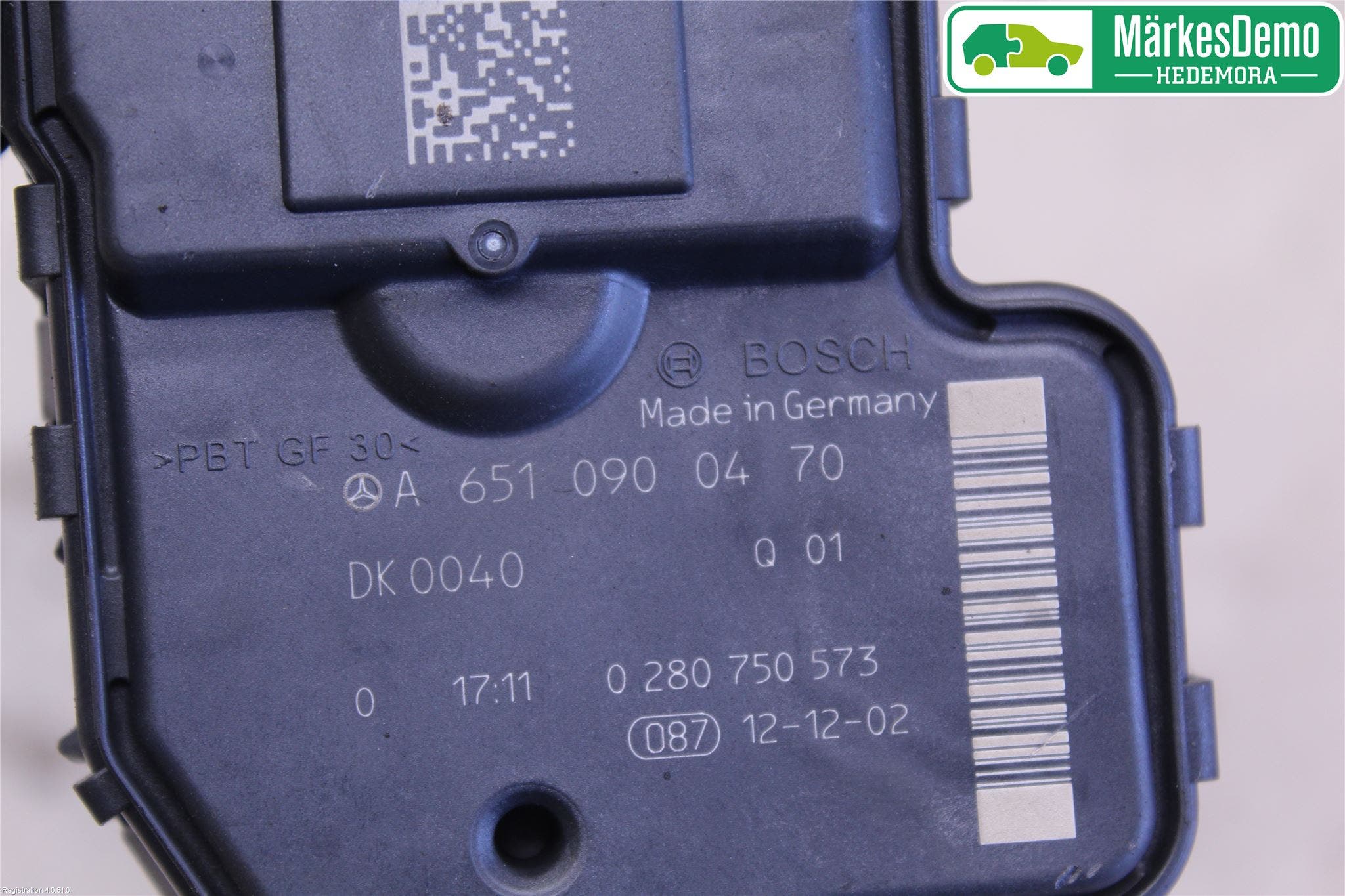 Mercedes-Benz MB A-KLASS (W176) 13-18 Injspjällhus