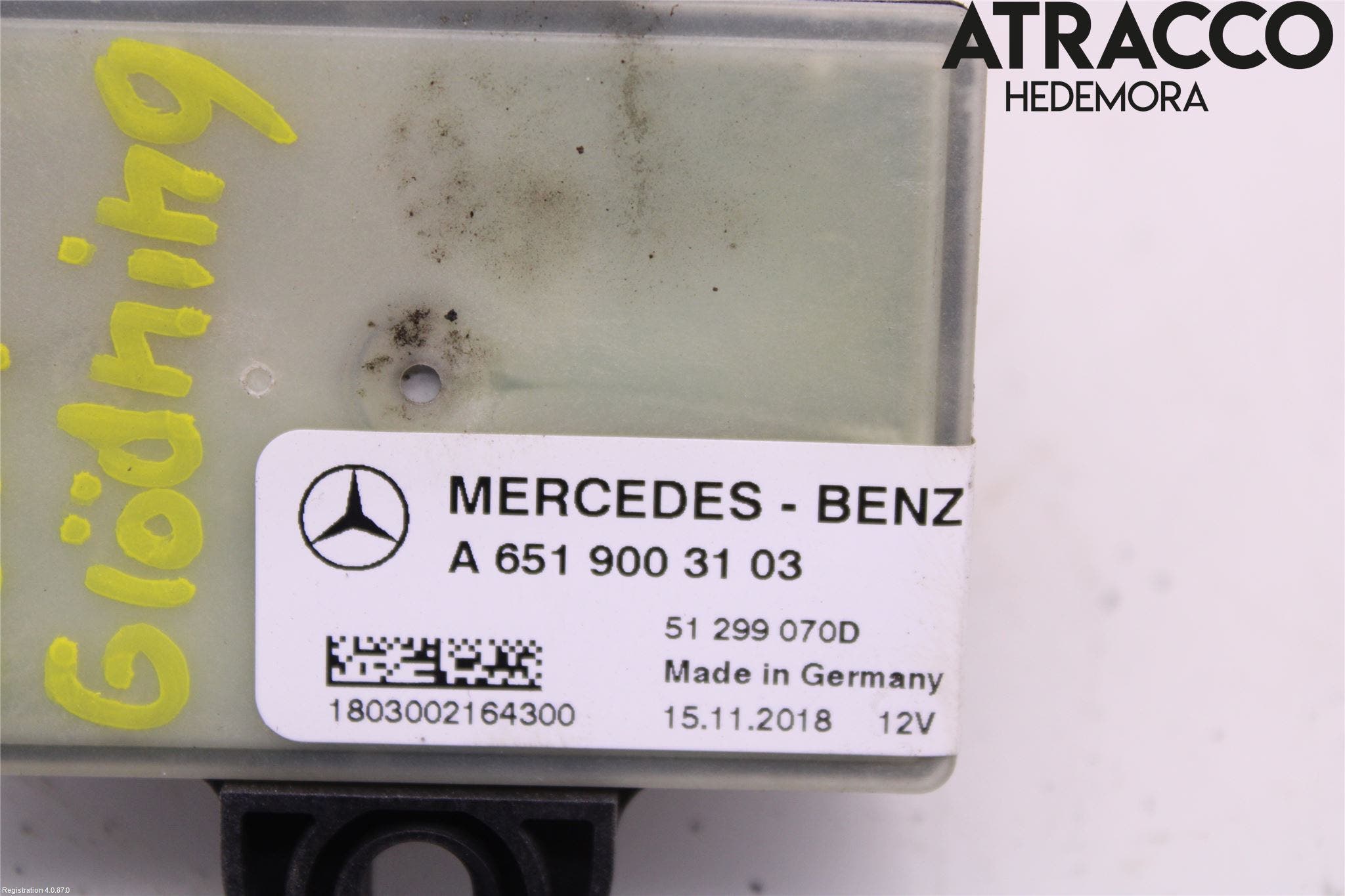 Mercedes-Benz MB SPRINTER (W907/W910) 19- Relä Glödning Diesel