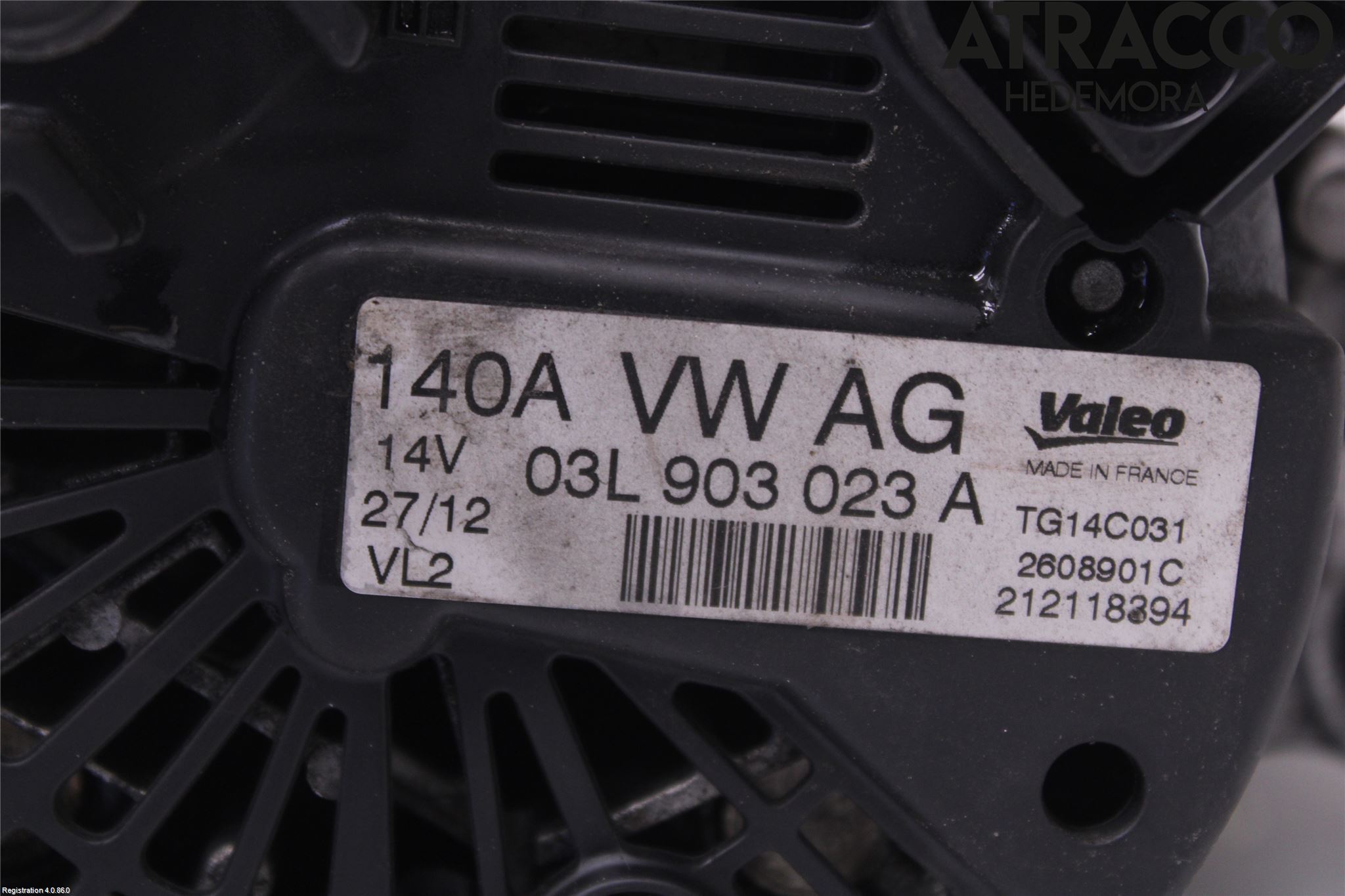 Volkswagen VW TOURAN 10-15 Generator