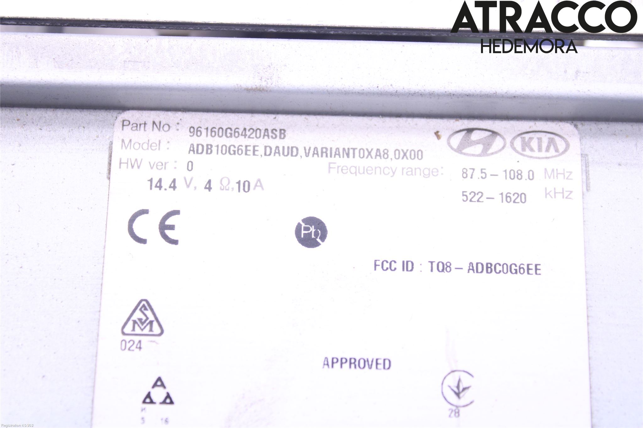 Kia PICANTO 17- Cd Radio - Multimediapanel