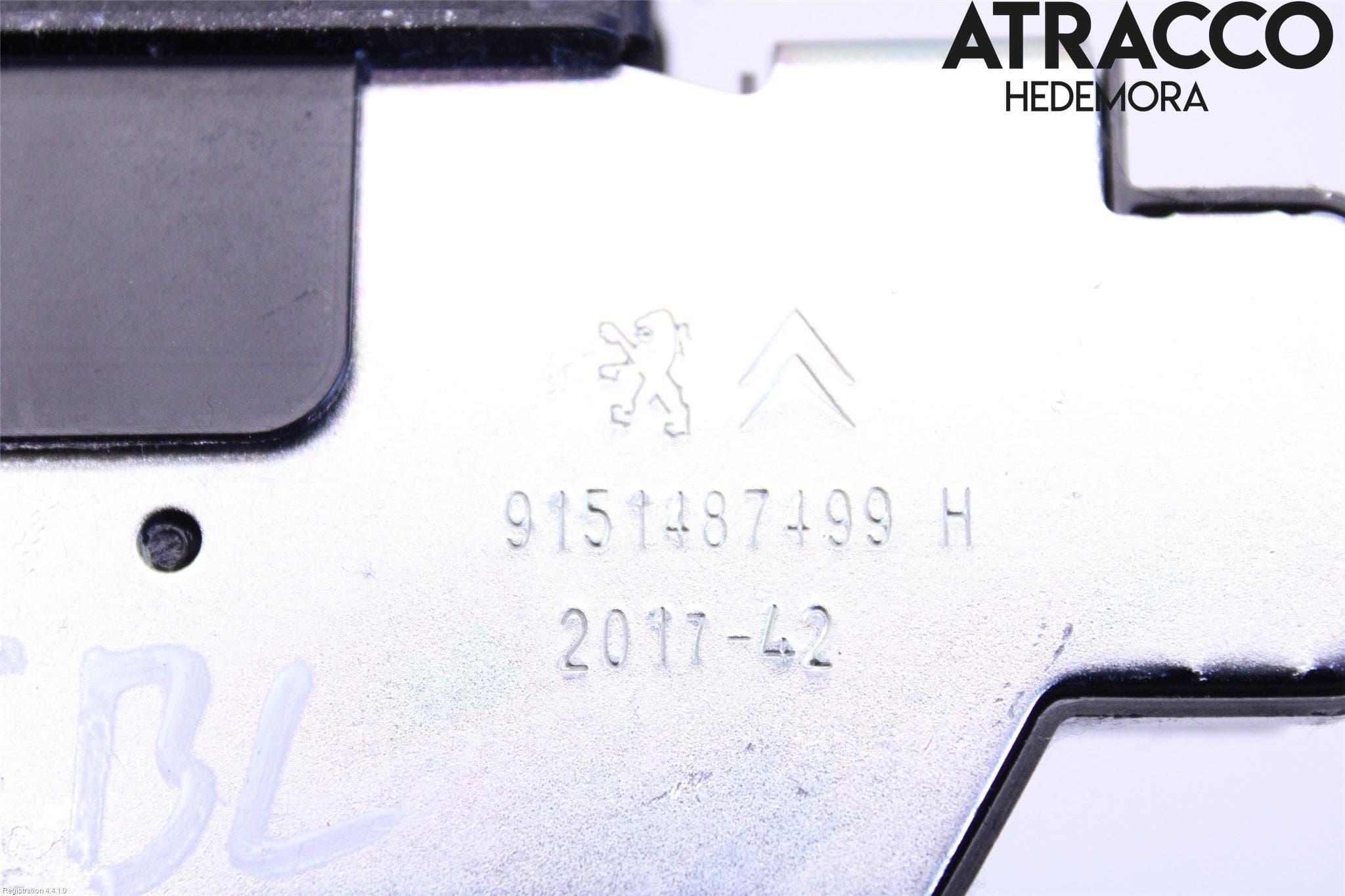 Peugeot 2008 13-20 Låskista Baklucka