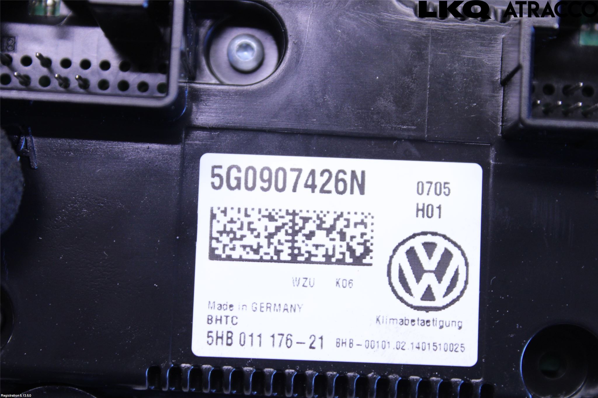 Volkswagen VW GOLF / E-GOLF VII 13-20 Ac Styrenhet Ac Manöveren