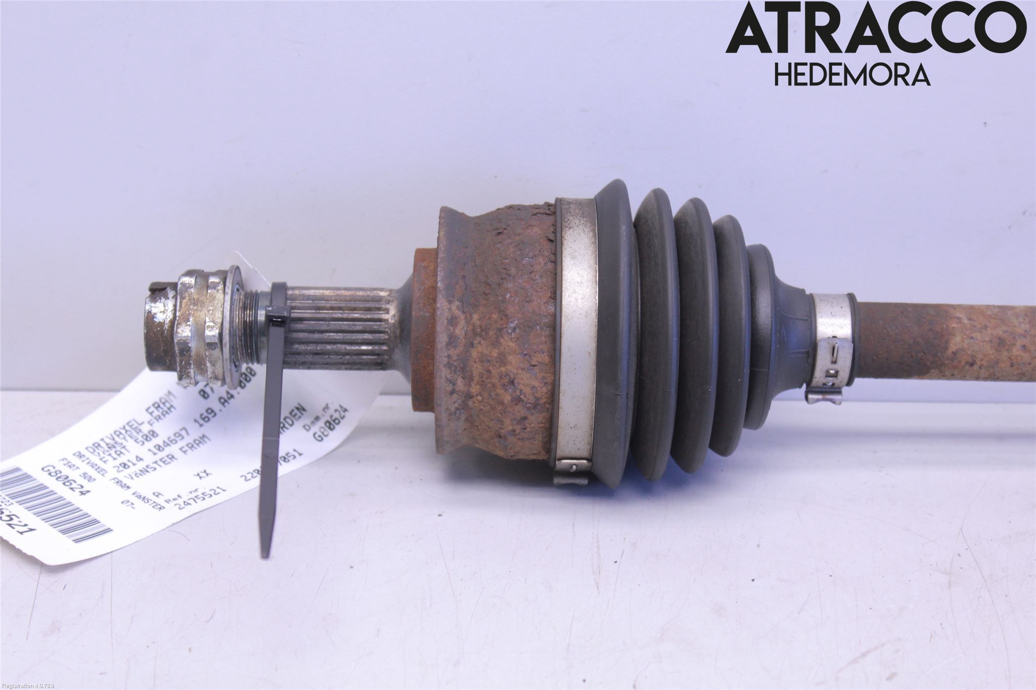 Fiat 500 07- Drivaxel Fram Vänster
