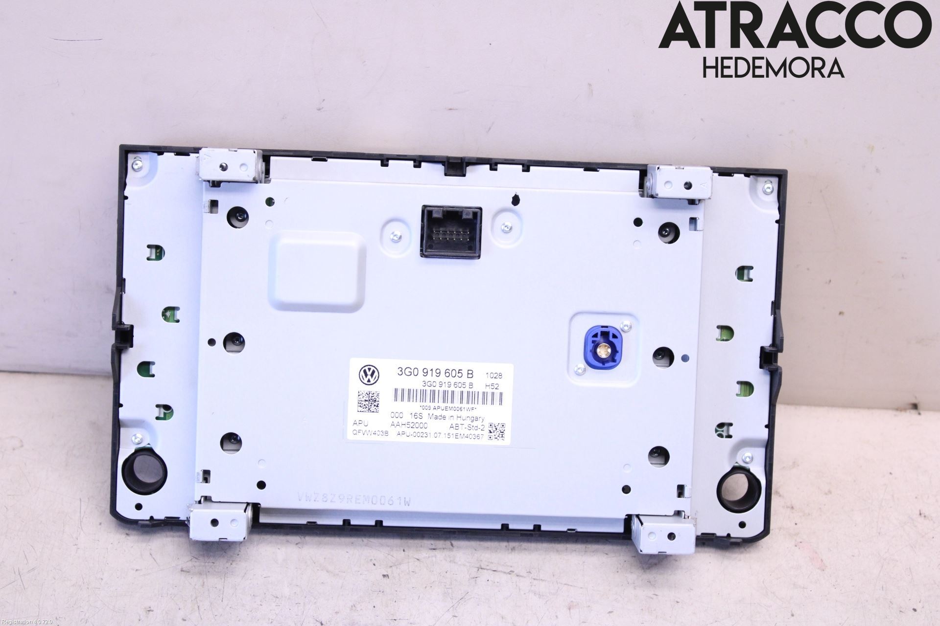 Volkswagen VW PASSAT 15-19 Multifunktionsdisplay