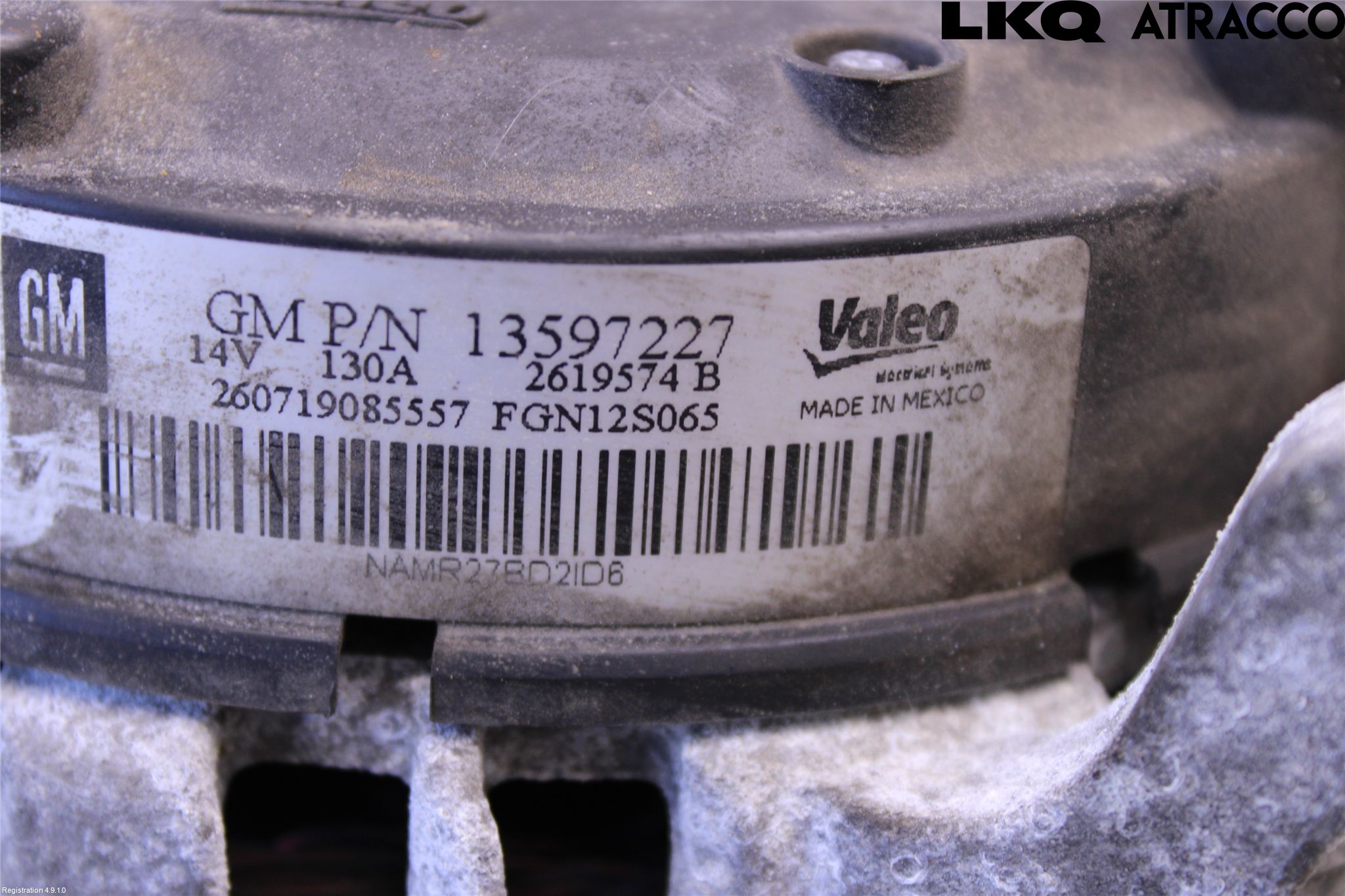 Opel ZAFIRA C 12-19 Generator