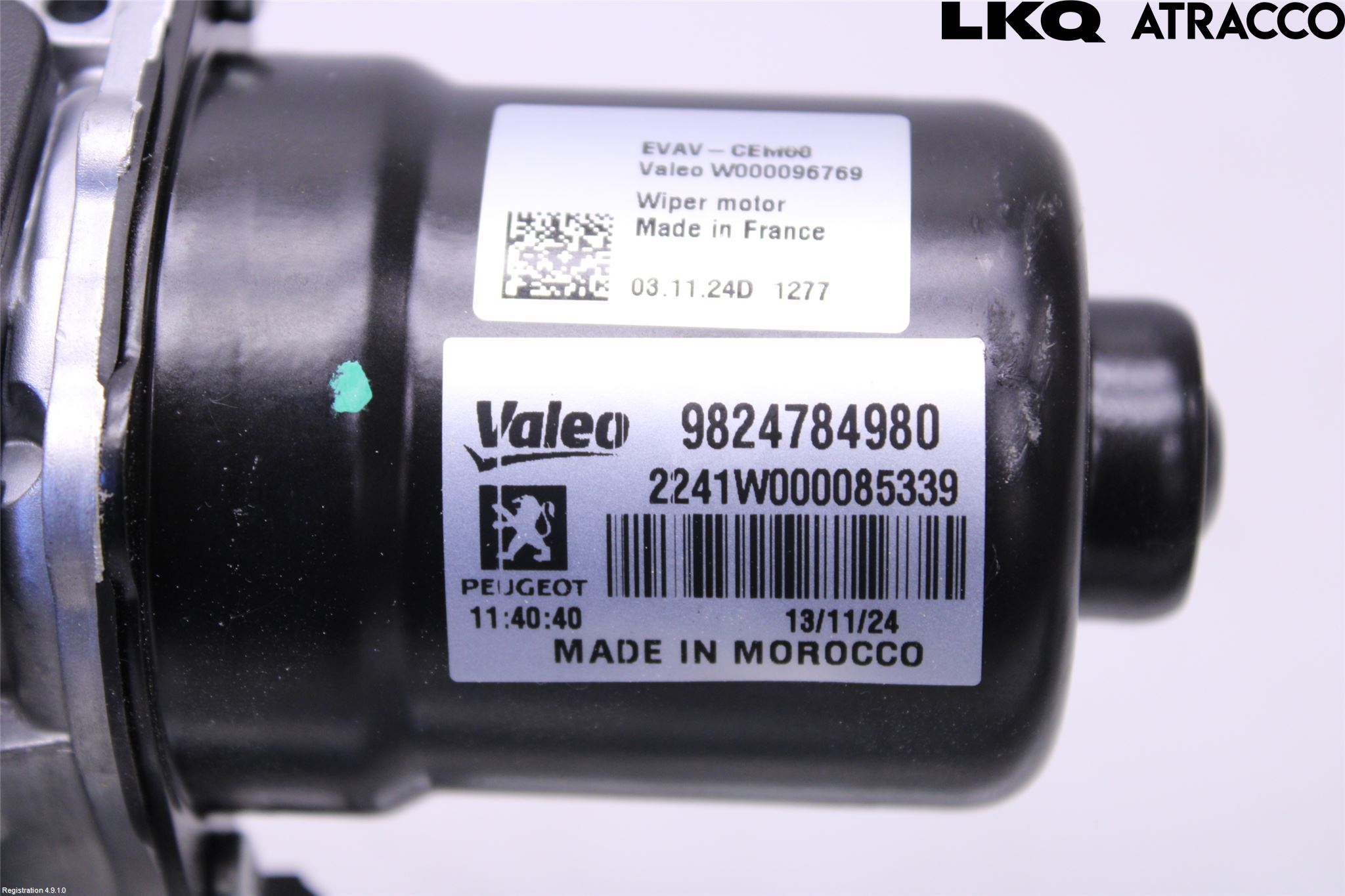 Peugeot 2008/E-2008 20- Torkarmotor Vindruta